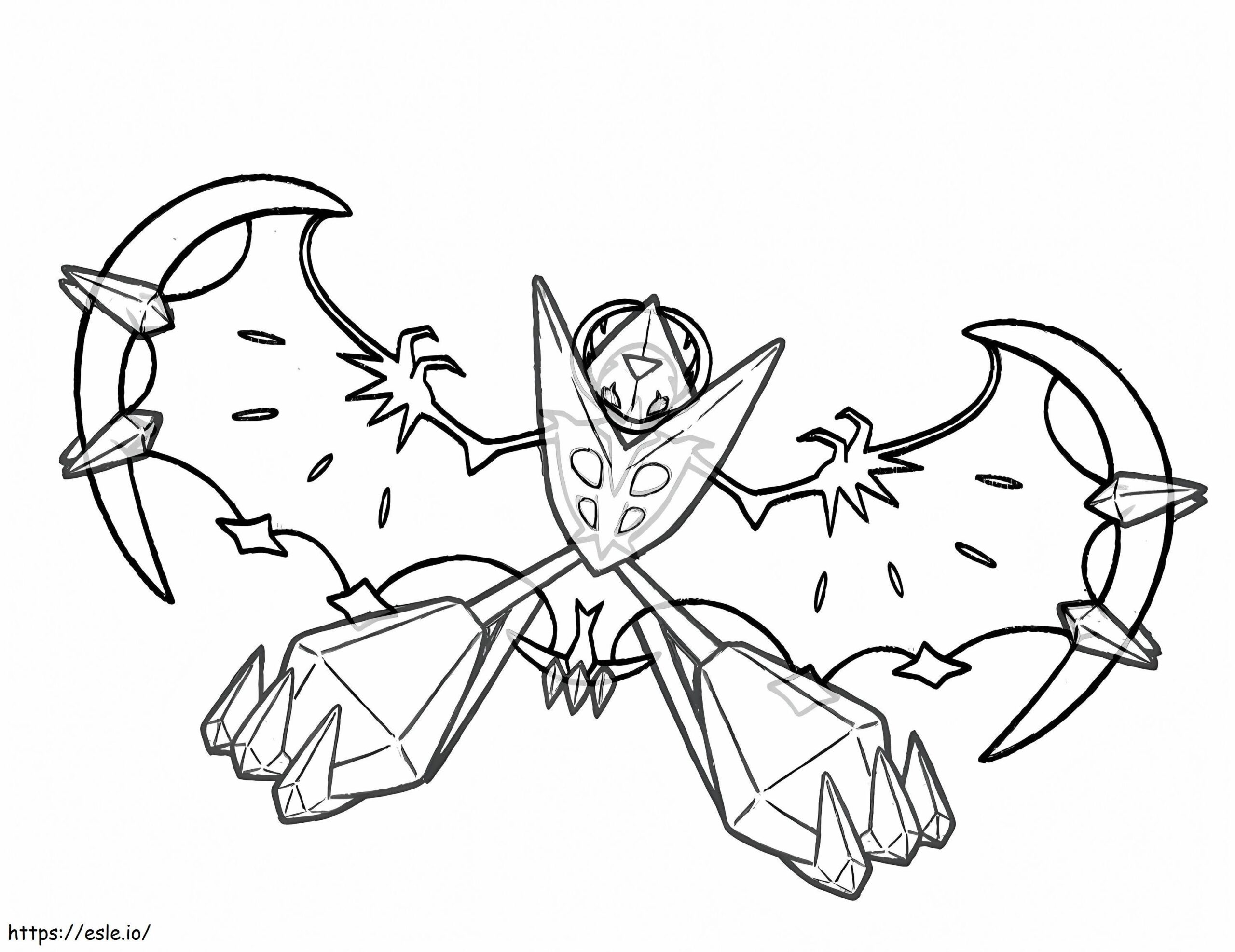Dawn Wings Necrozma Coloring Page