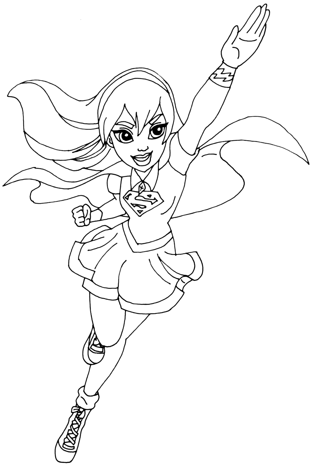 Supergirl Coloring Pages Printable