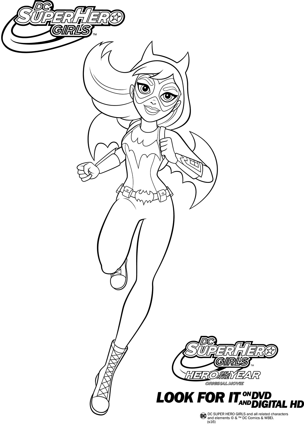 DC Super Hero Girls Coloring Pages Printable Coloring Pages FREE