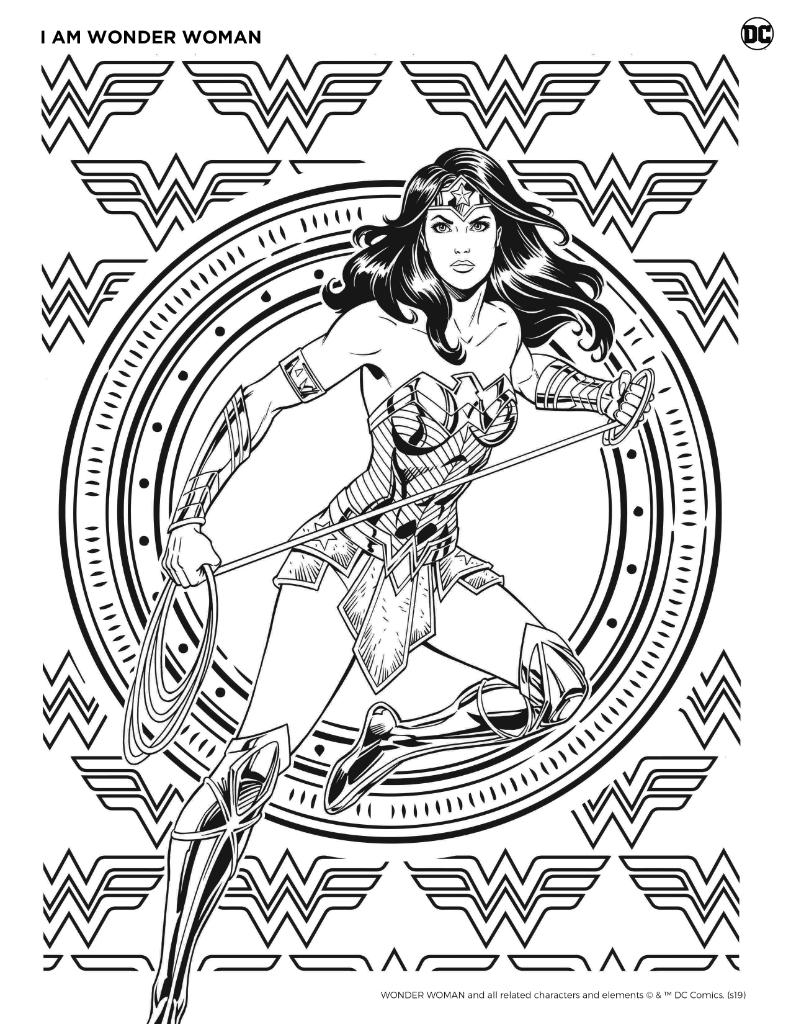 Wonder Woman Coloring Pages For Superhero