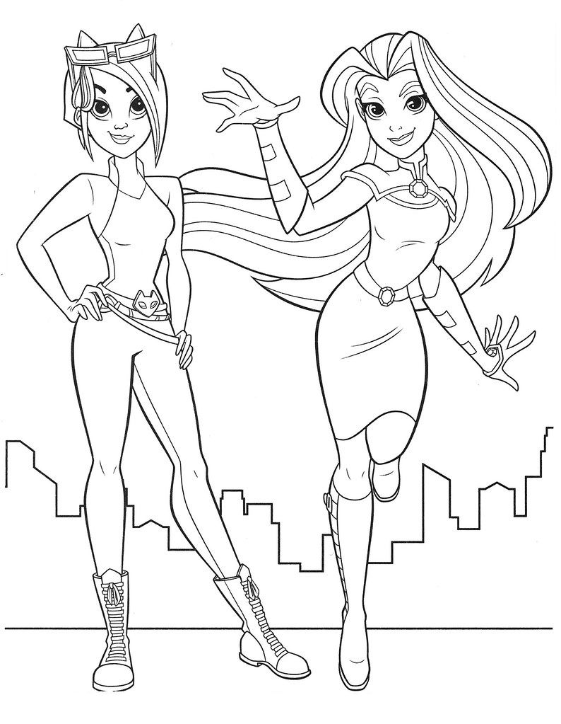 Batgirl Dc Super Hero Girls Coloring Page