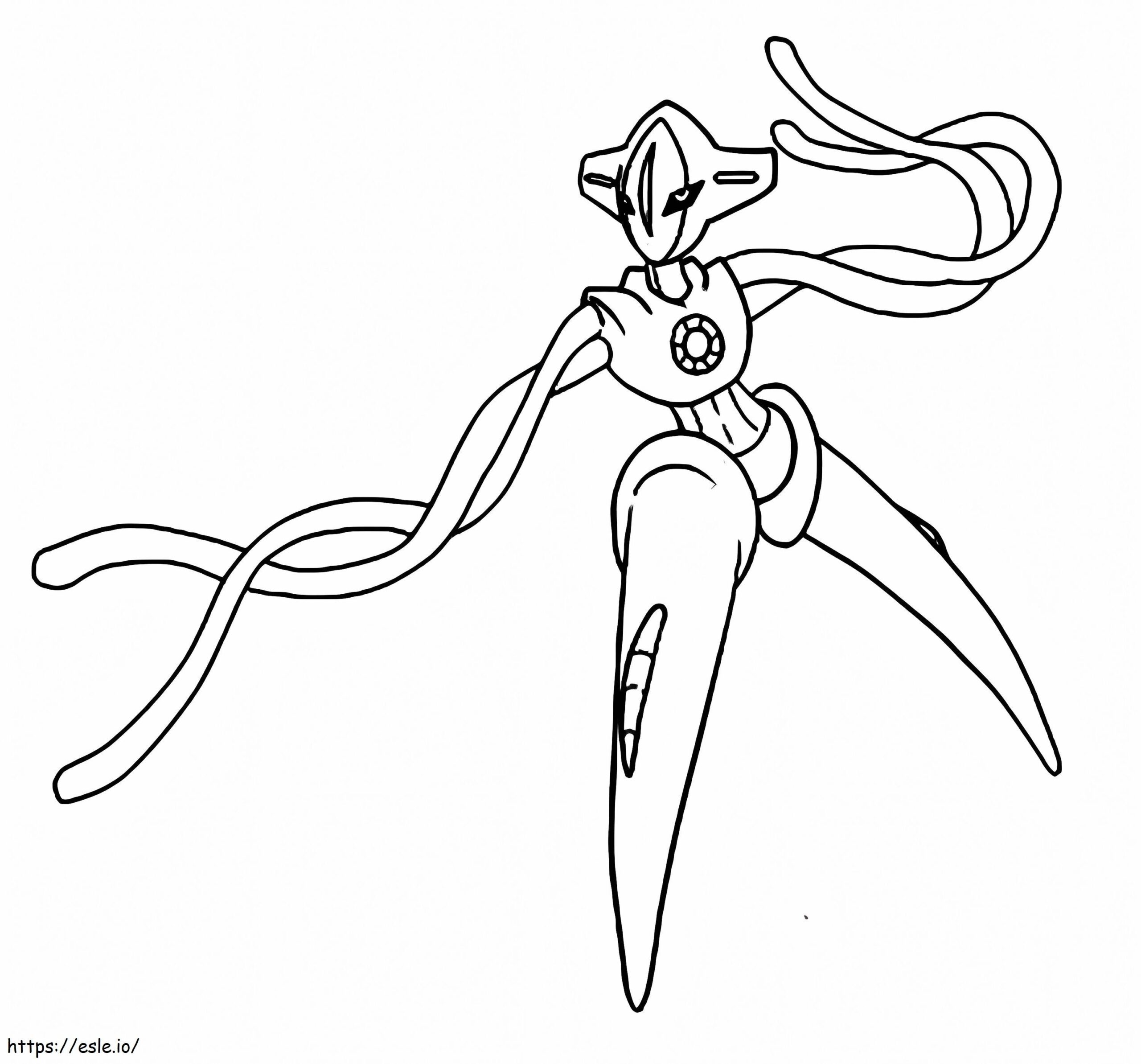 Deoxys Normal Form Coloring Page