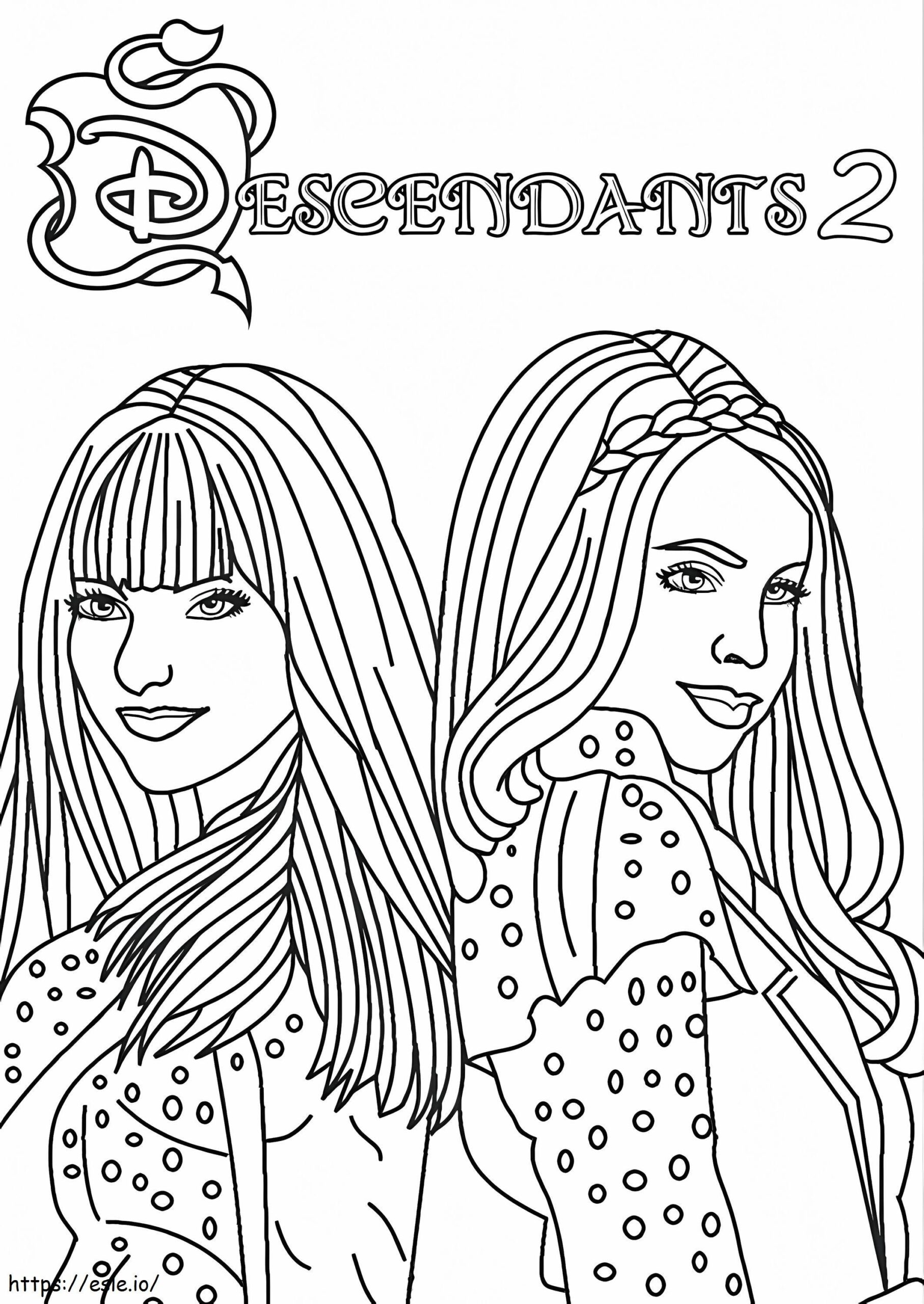 Descendents 2 Mal And Evie Coloring Page