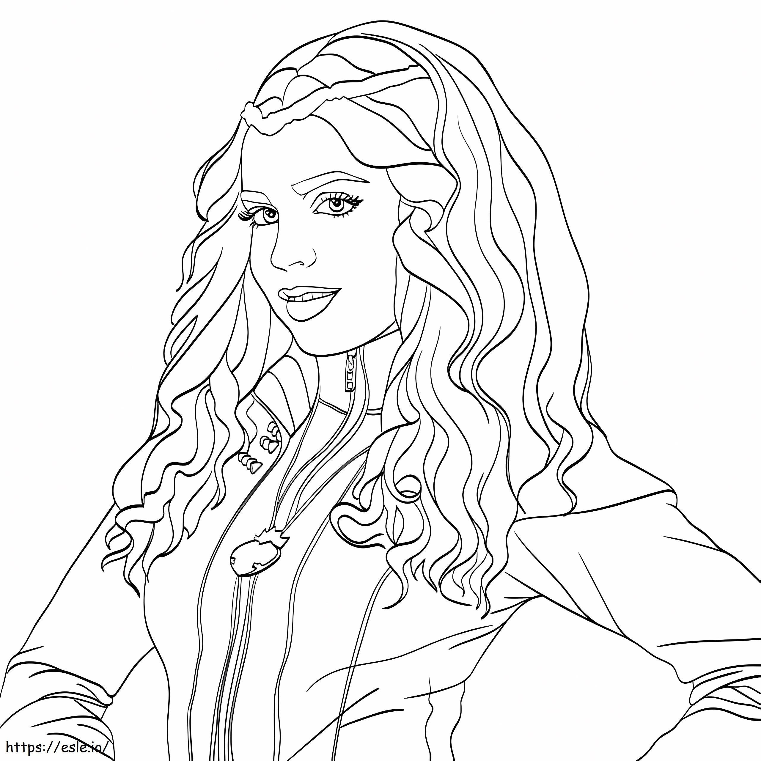 Descendents Characters Evie Coloring Page
