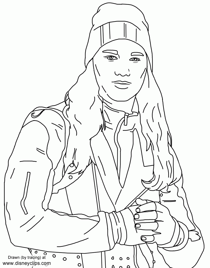 Disney s Descendants 2 Printable Coloring Pages Disneyclips