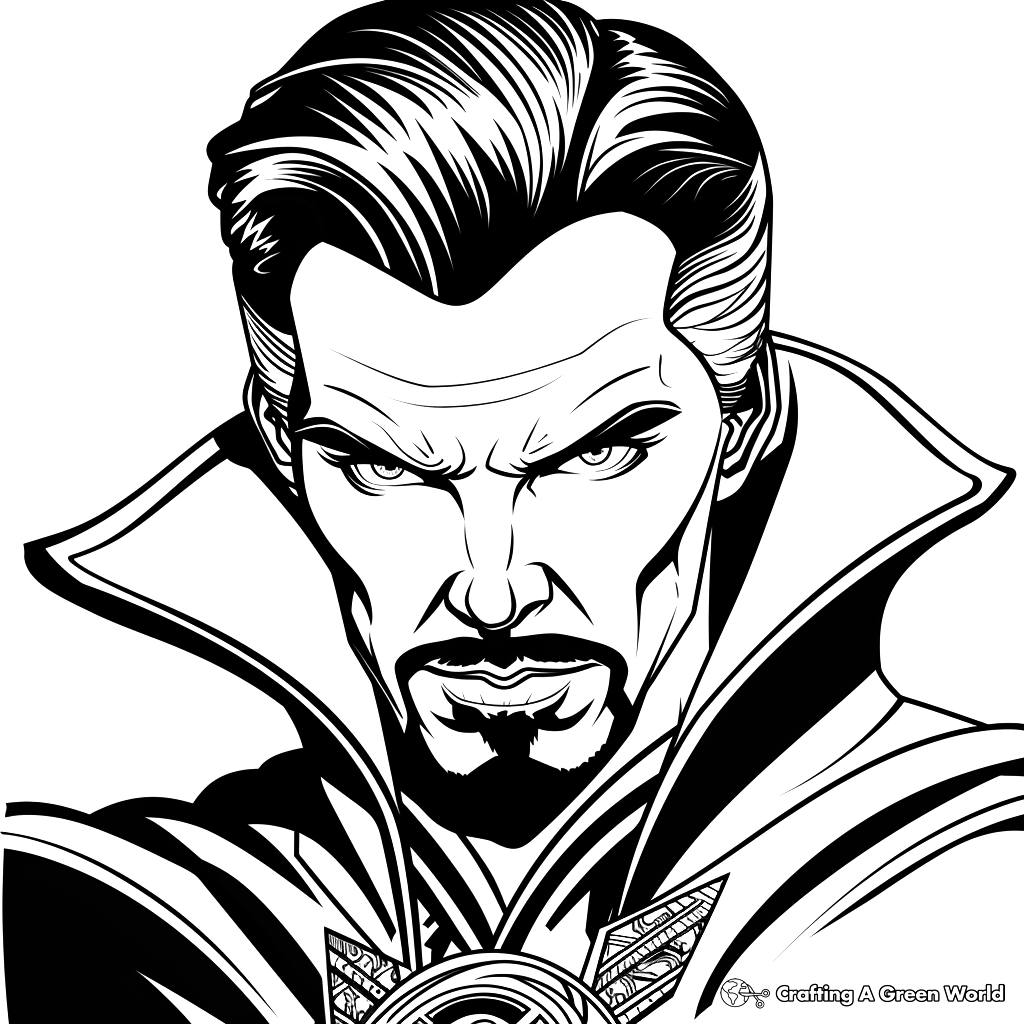 Doctor Strange Coloring Pages Free Printable 