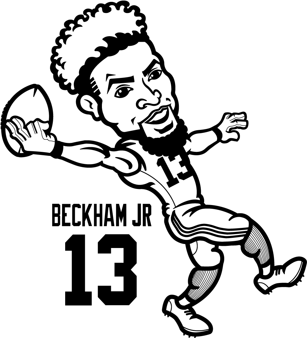 Download HD Odell Beckham Jr Coloring Sheets 5 By Michael Odell Beckham Jr Coloring Pages Transparent PNG Image NicePNG