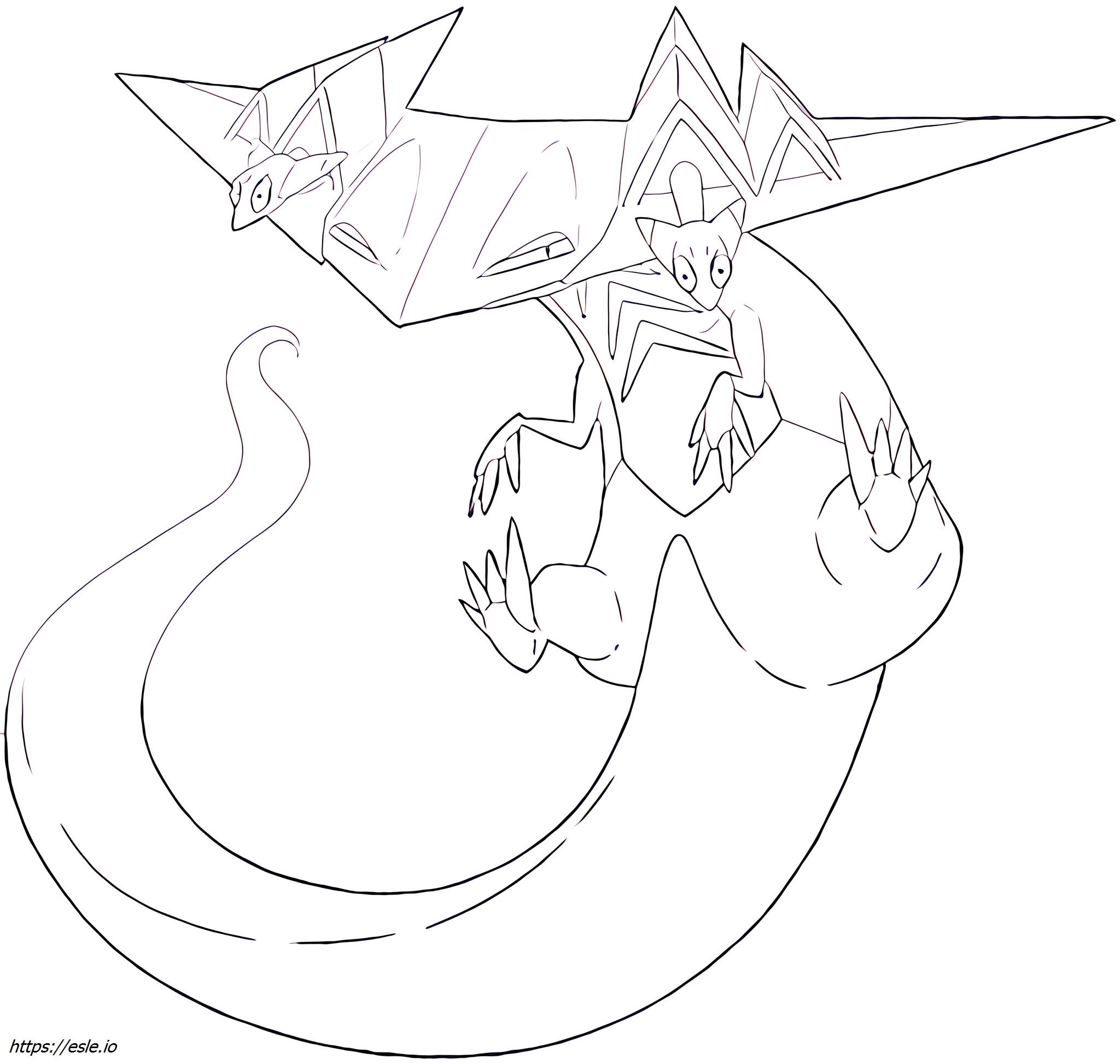Dragapult Pok mon Coloring Page
