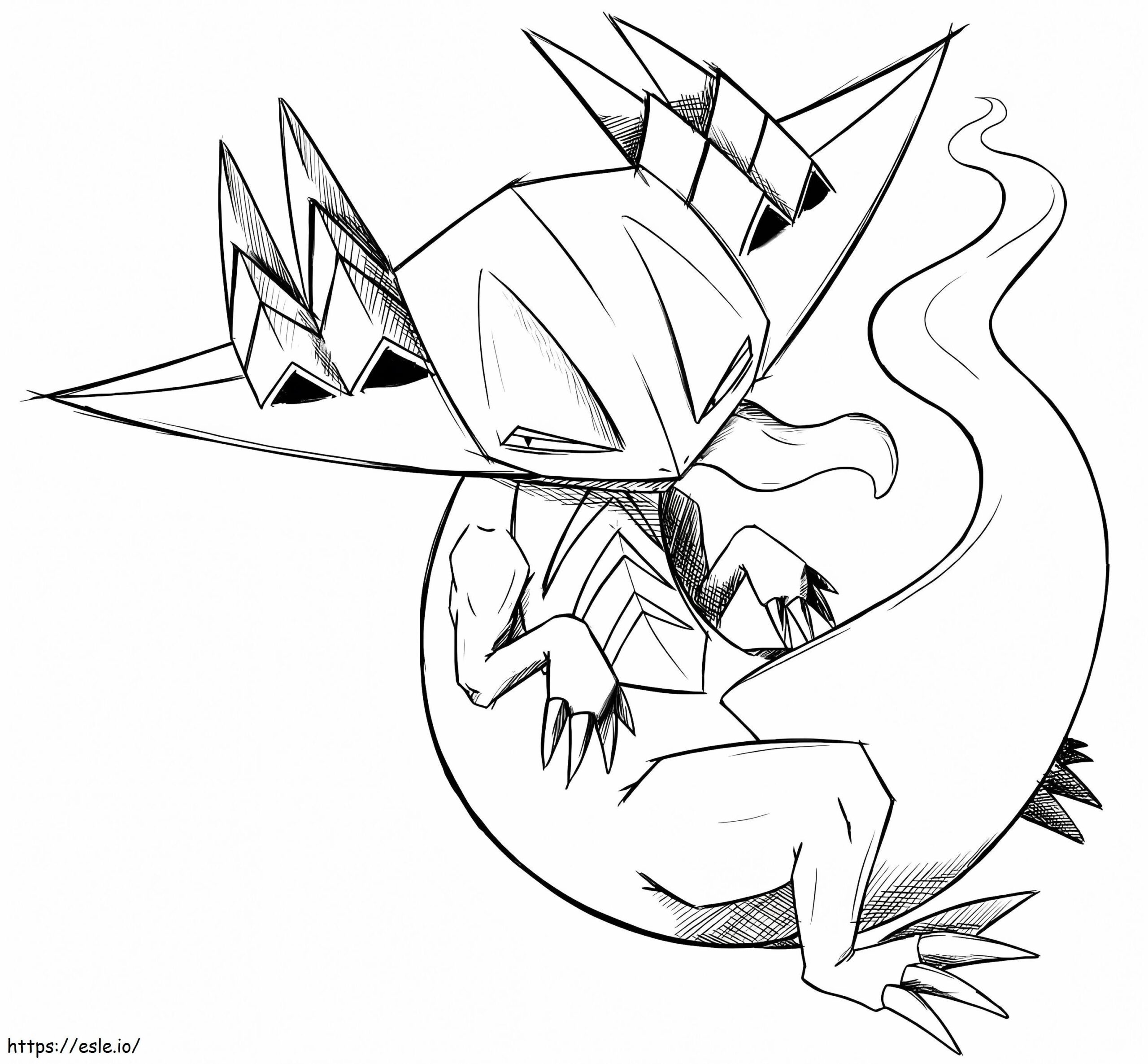 Dragapult Sketch Coloring Page