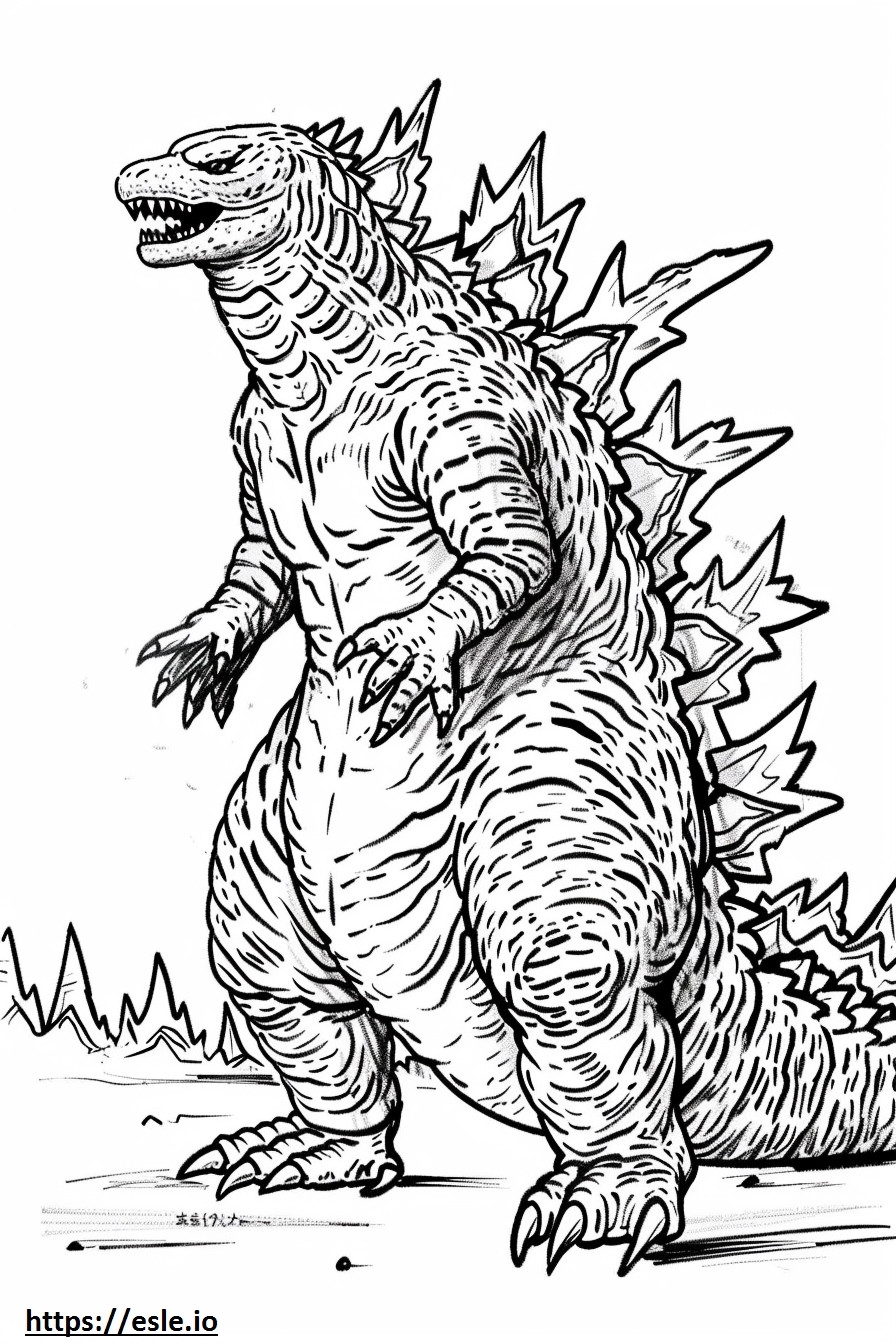 Drawing Godzilla 2016 Shin Godzilla Coloring Page