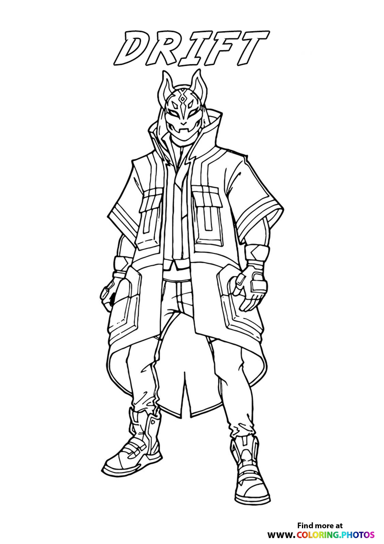 Drift Fortnite Coloring Pages For Kids