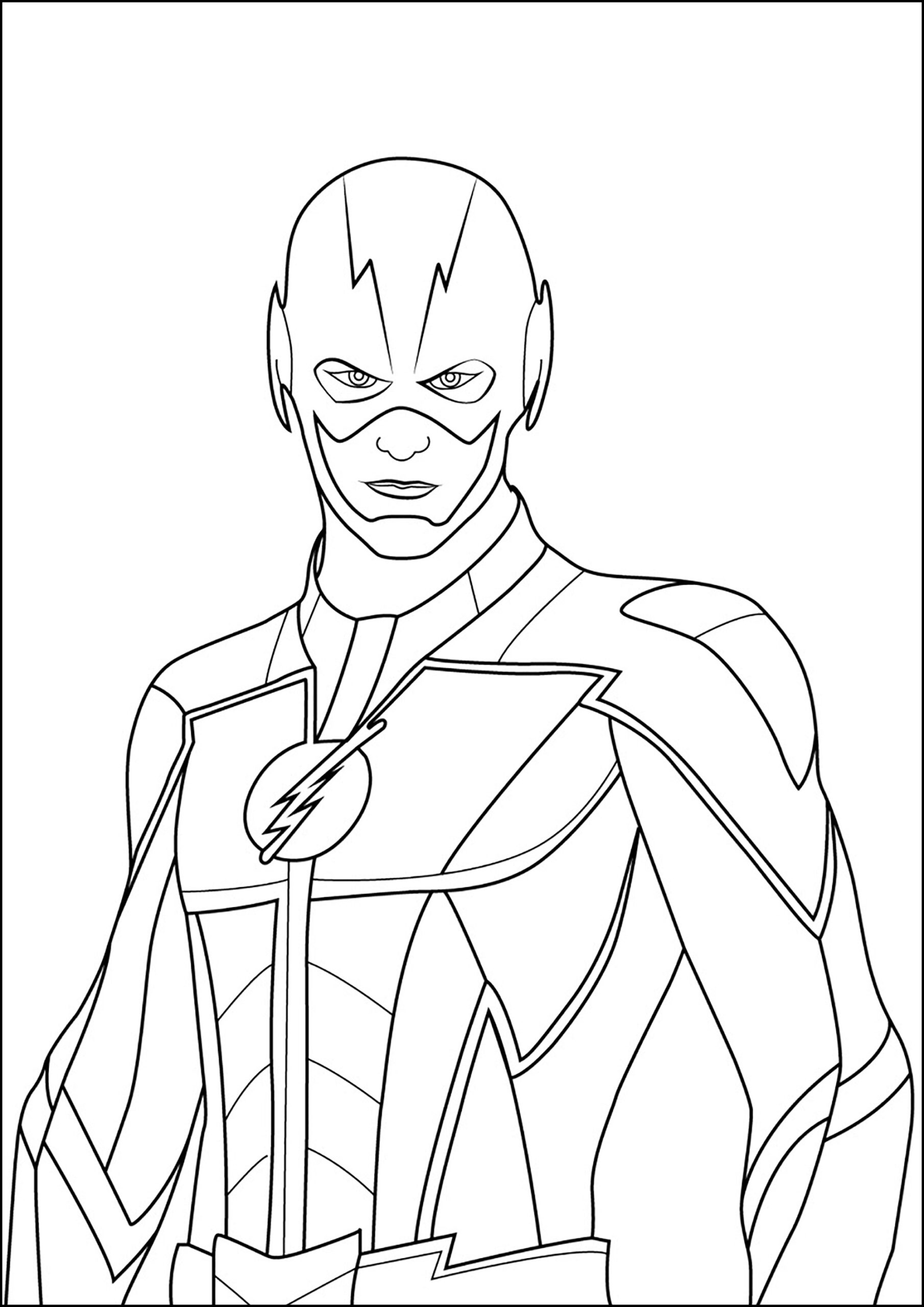 El Flash Dibujos Para Colorear Printable