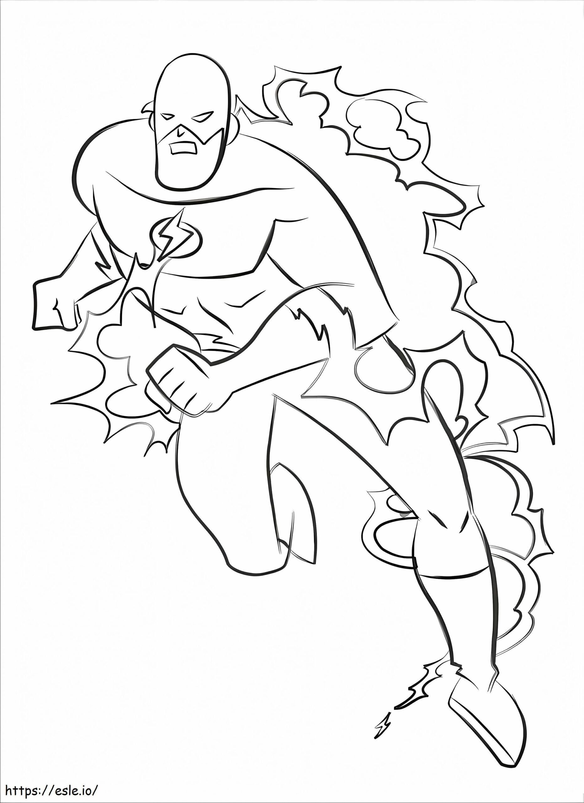 El Flash Para Imprimir Para Colorear