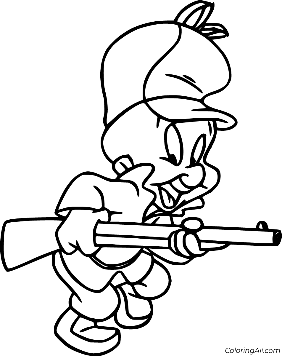 Elmer Fudd Coloring Pages 11 Free Printables ColoringAll