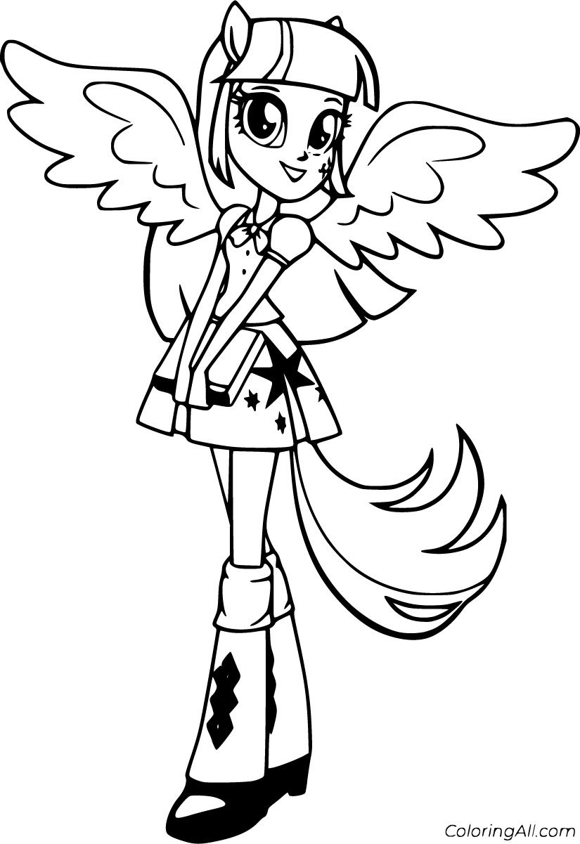 Equestria Girls Coloring Pages 34 Free Printables ColoringAll