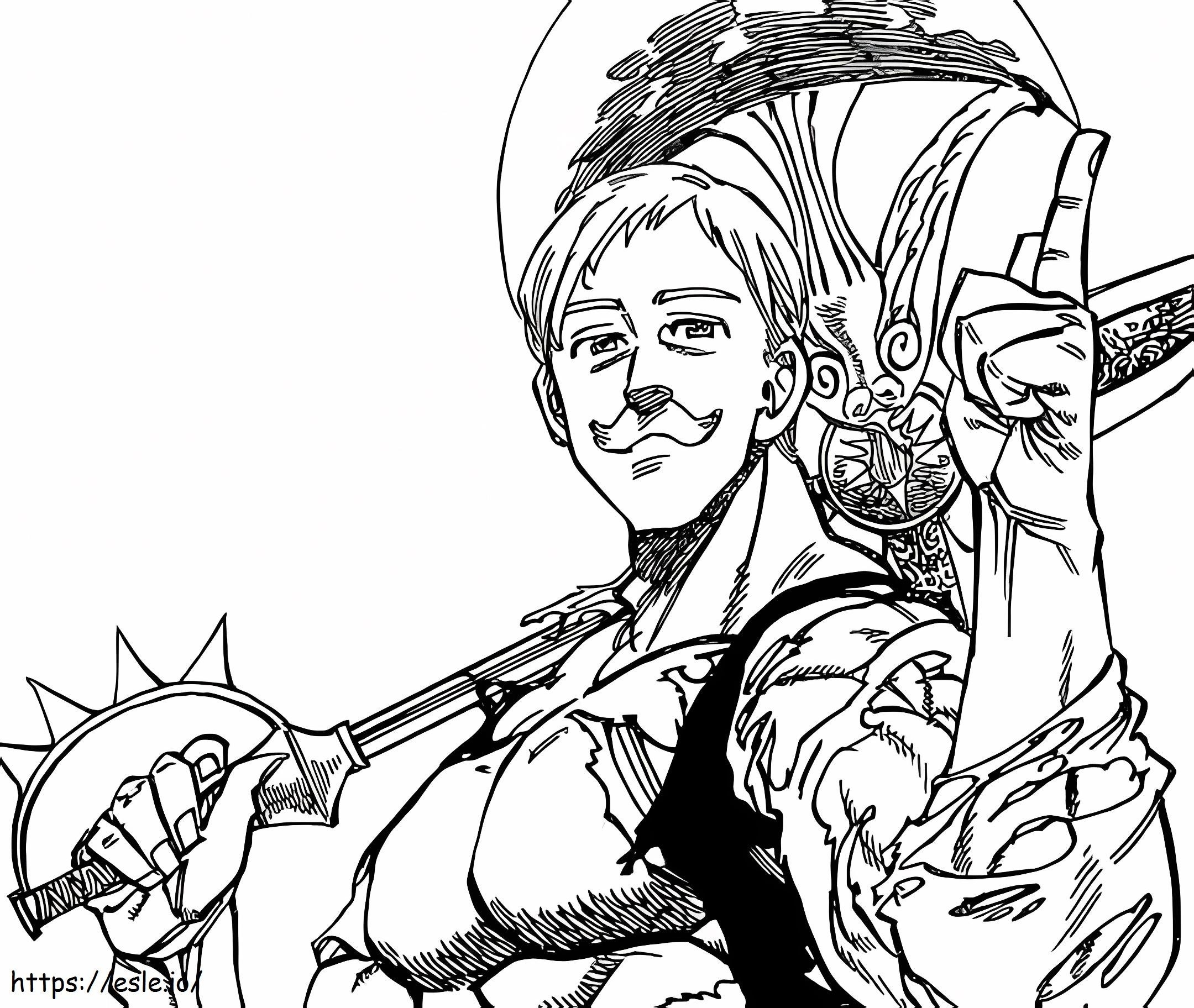 Printable Escanor Coloring Pages Printable