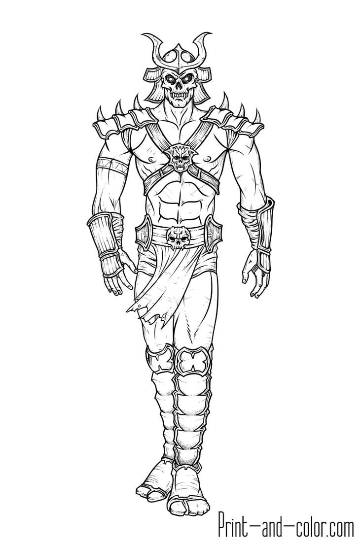 Mortal Kombat Coloring Pages Printable