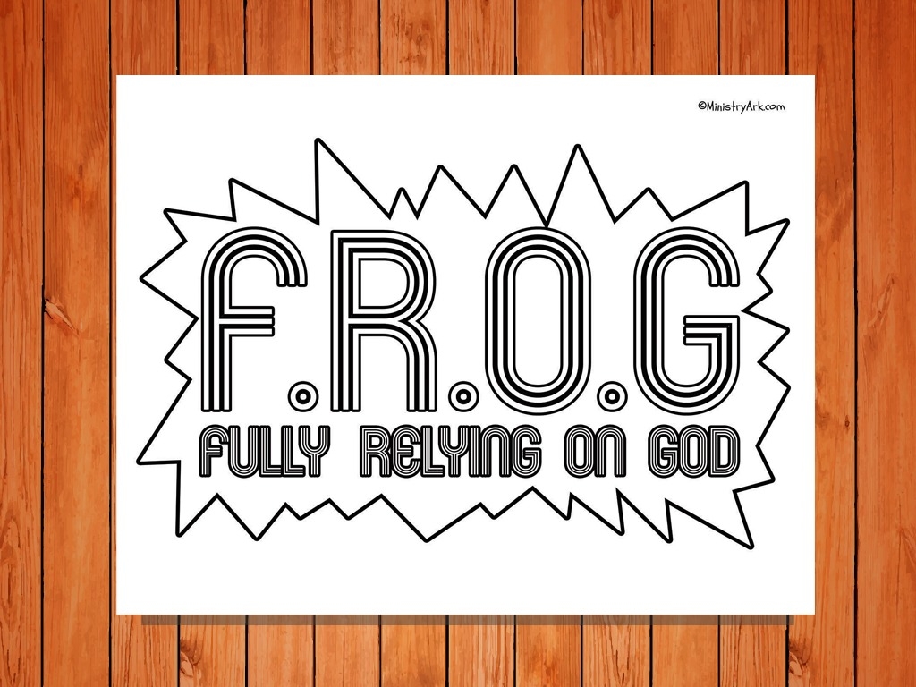 F R O G Printable MinistryArk