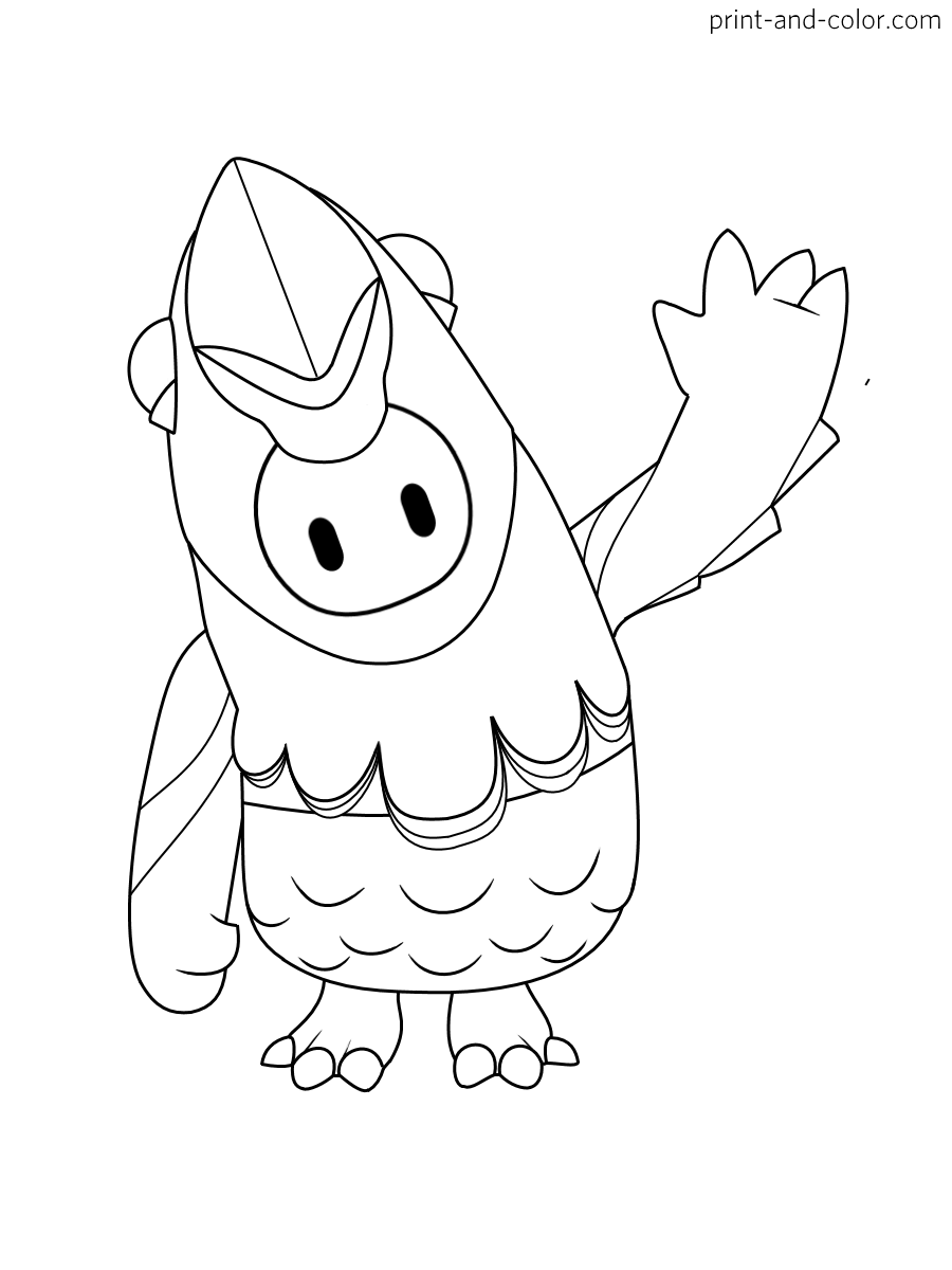 Fall Guys Coloring Coloring Pages Printable