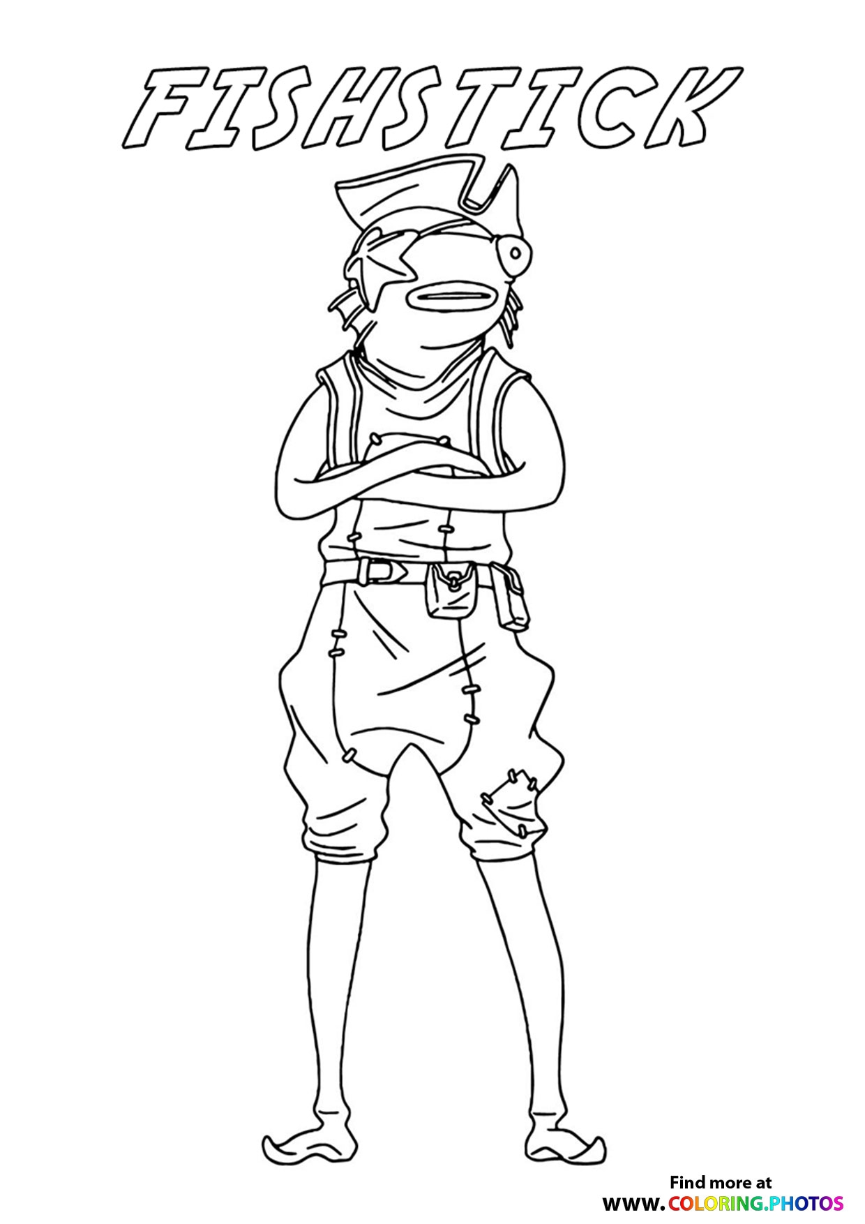 Fishsticks Fortnite Coloring Pages For Kids