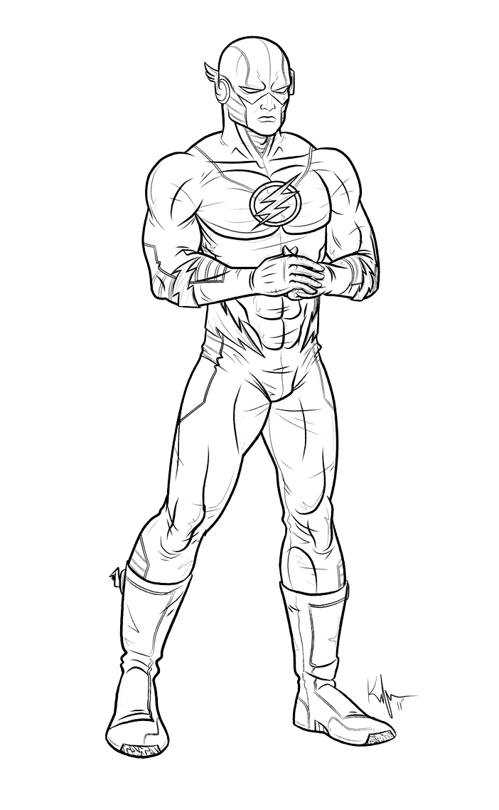 Flash Coloring Pages Printable Coloring Pages FREE