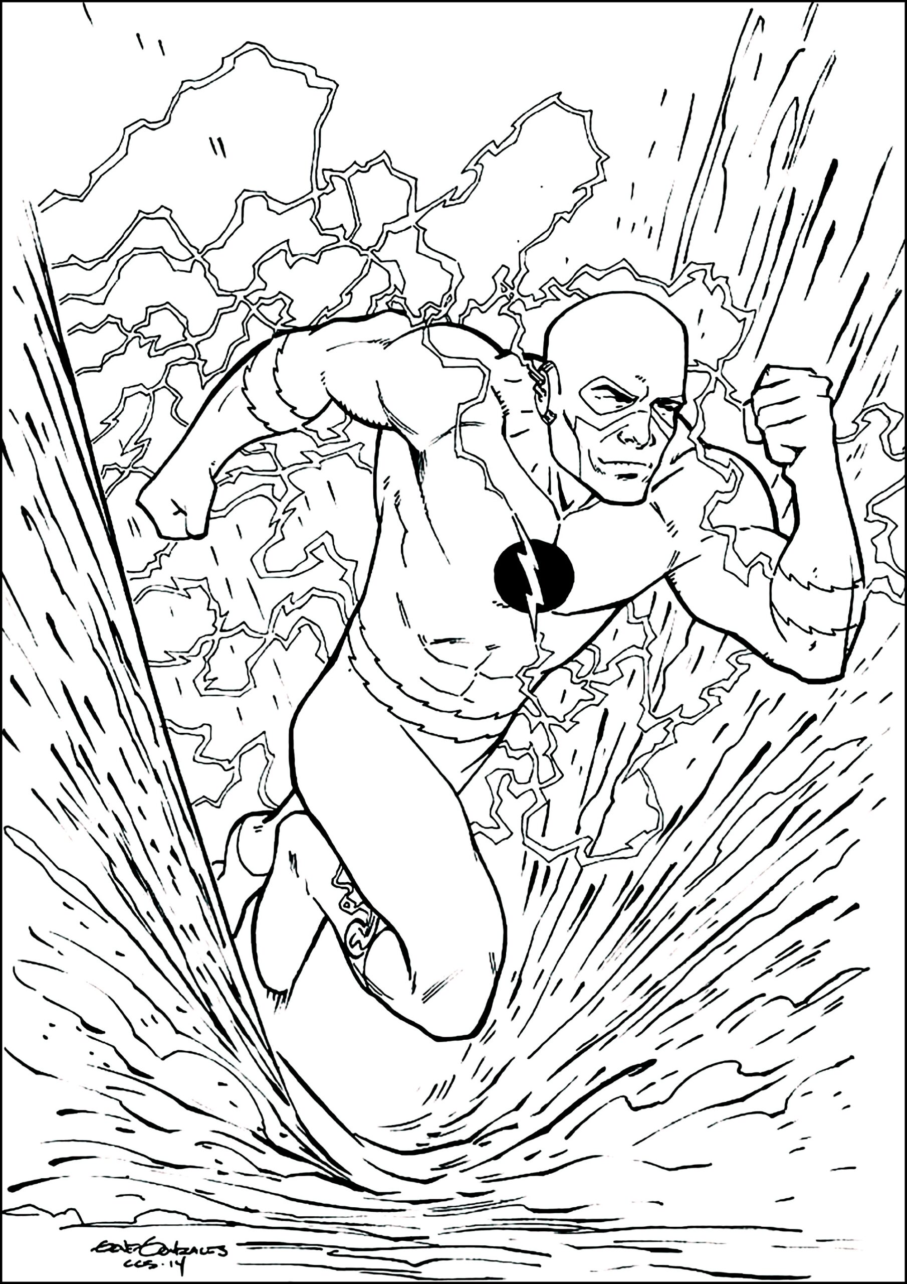 Flash Gordon On The Run Flash Coloring Pages For Kids
