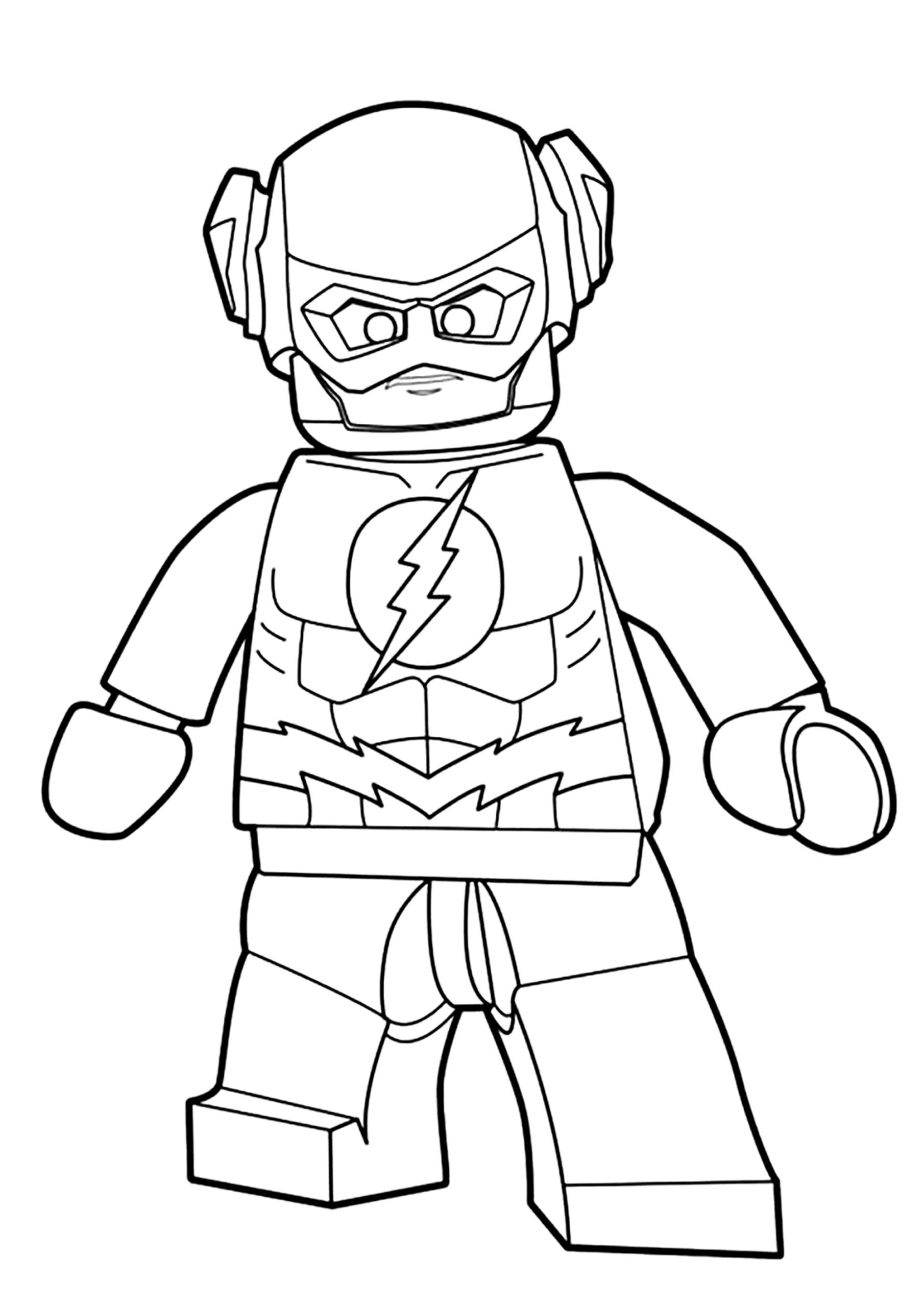 Flash Lego Coloring Pages