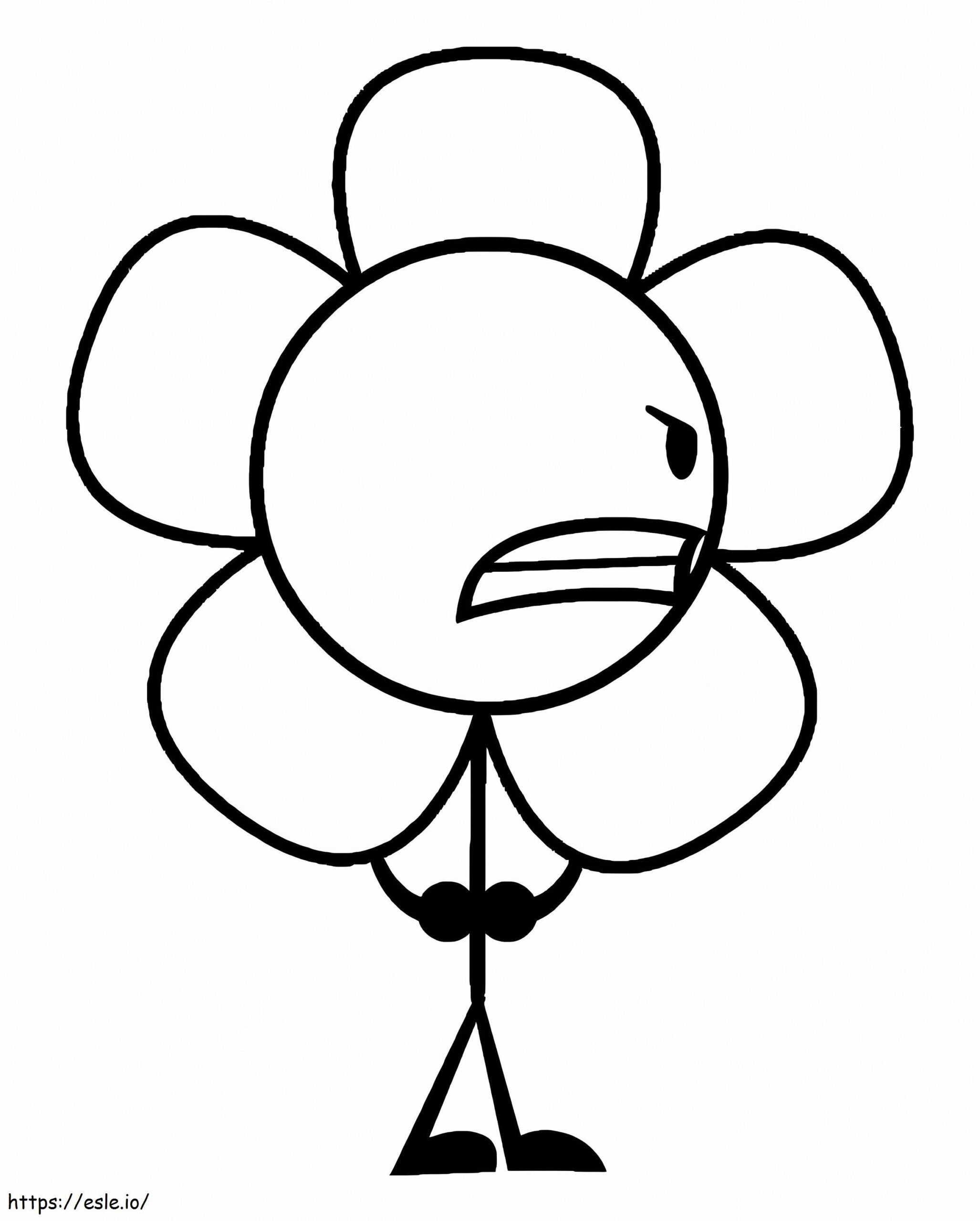 Flower Battle For Dream Island Coloring Page