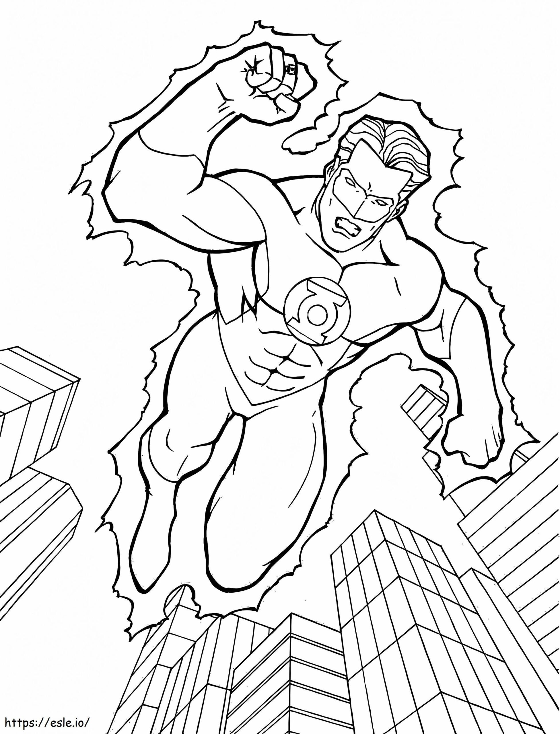 Green Lantern Coloring Pages For Superhero
