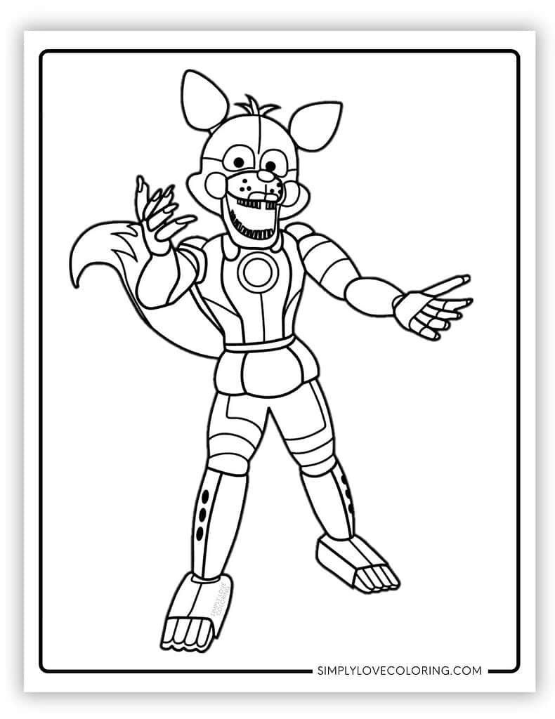 FNAF Coloring Pages Five Nights At Freddy s Free PDF Downloads Simply Love Coloring