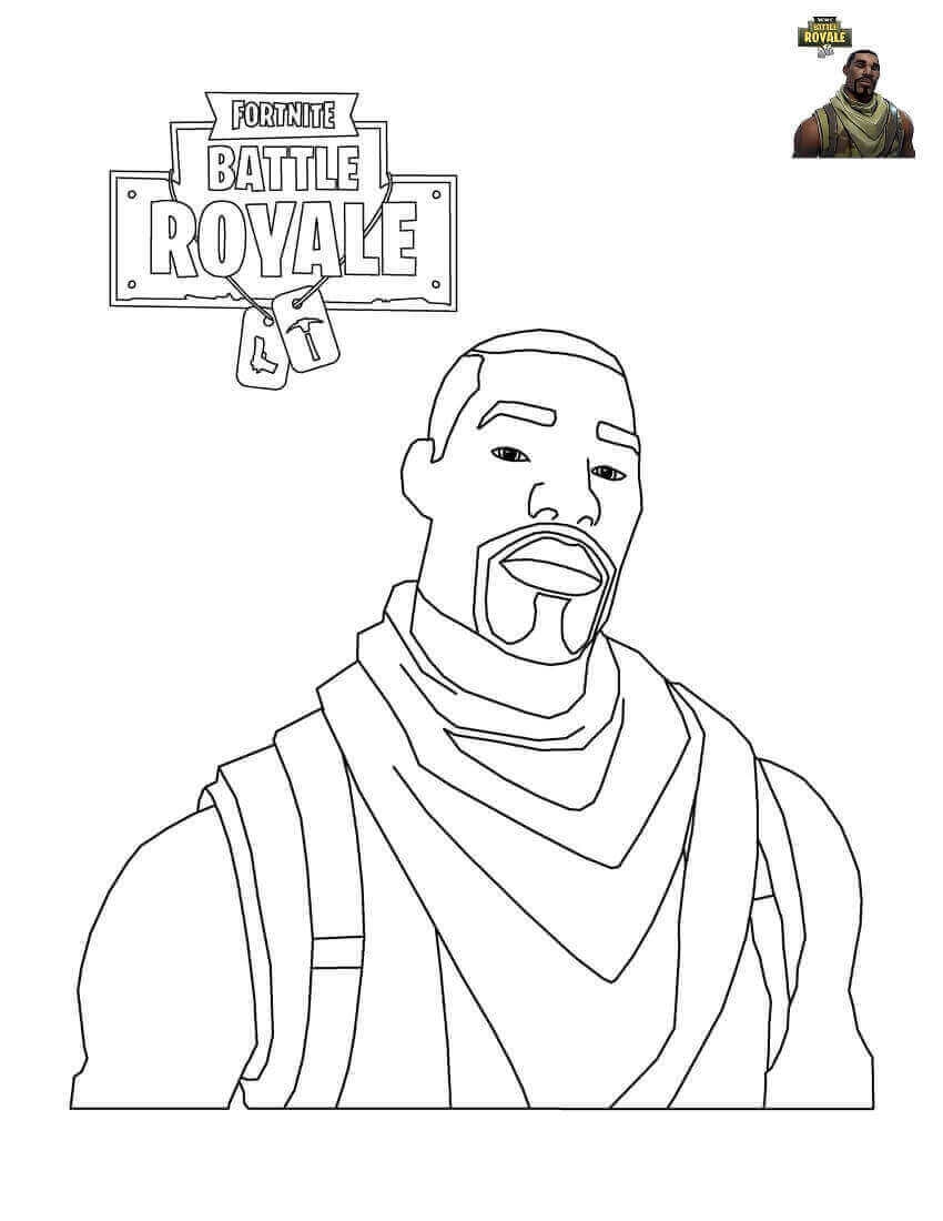 Yuletide Ranger Fortnite Coloring Page