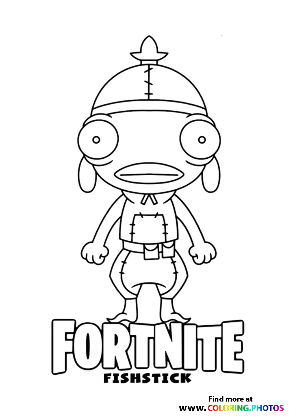 Fortnite Fishstick Coloring Pages For Kids