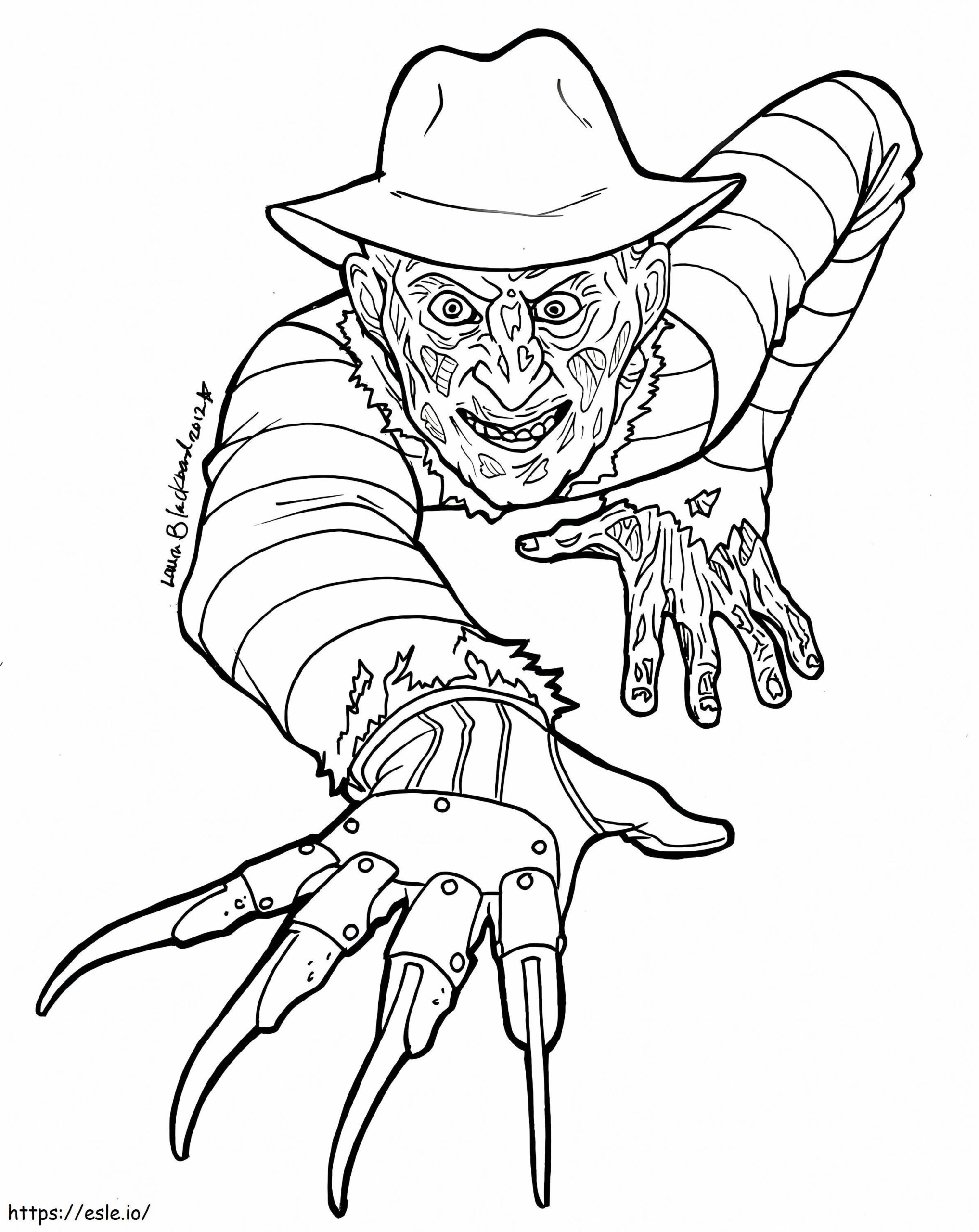 Freddy Krueger Coloring Page Printable