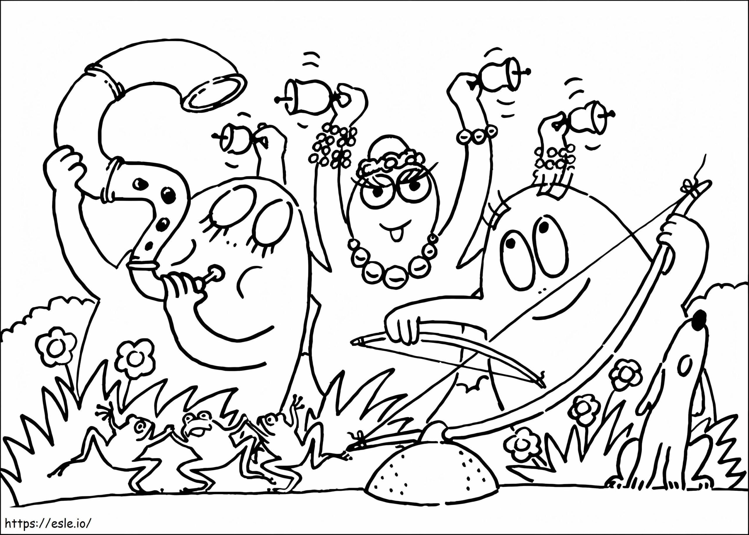 Free Barbapapa Coloring Page
