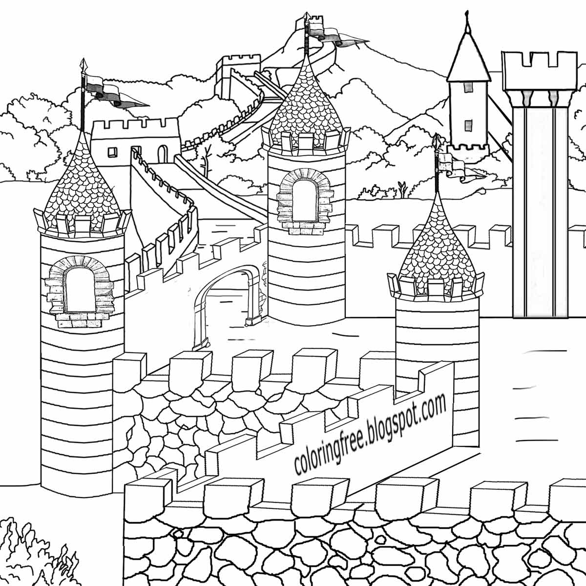 Free Coloring Pages Printable Pictures To Color Kids Drawing Ideas Dark Ages Medieval Coloring Pages For Teenagers Printable