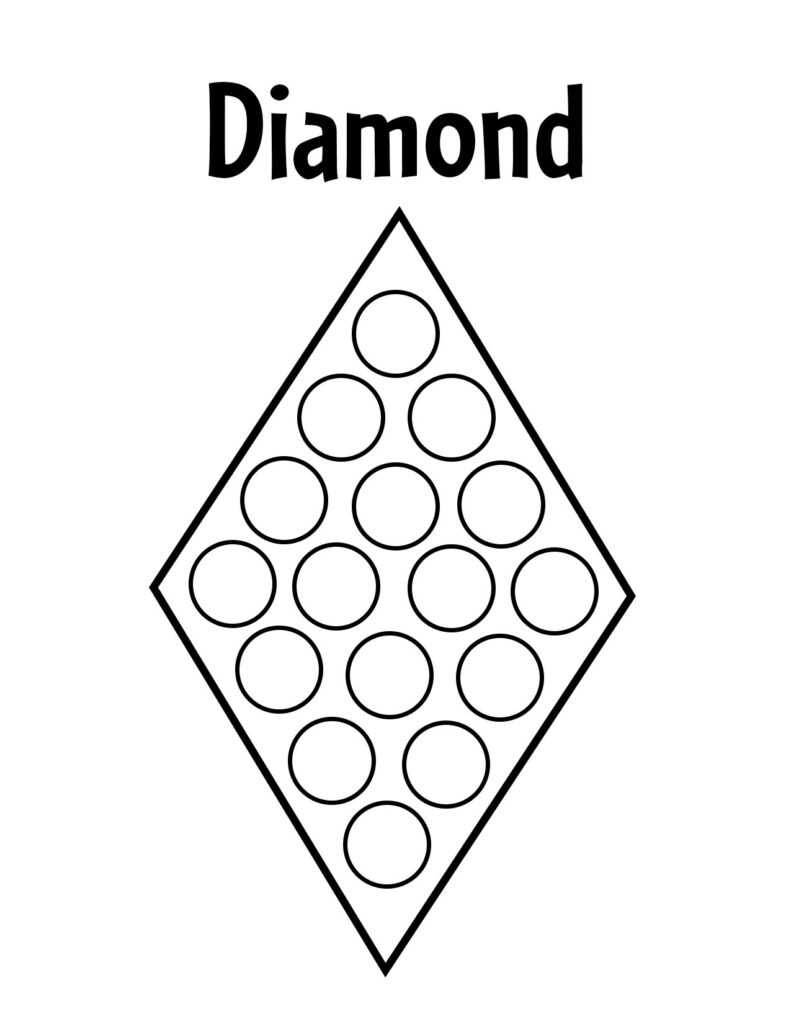 Free Diamond Worksheets For Preschool The Hollydog Blog