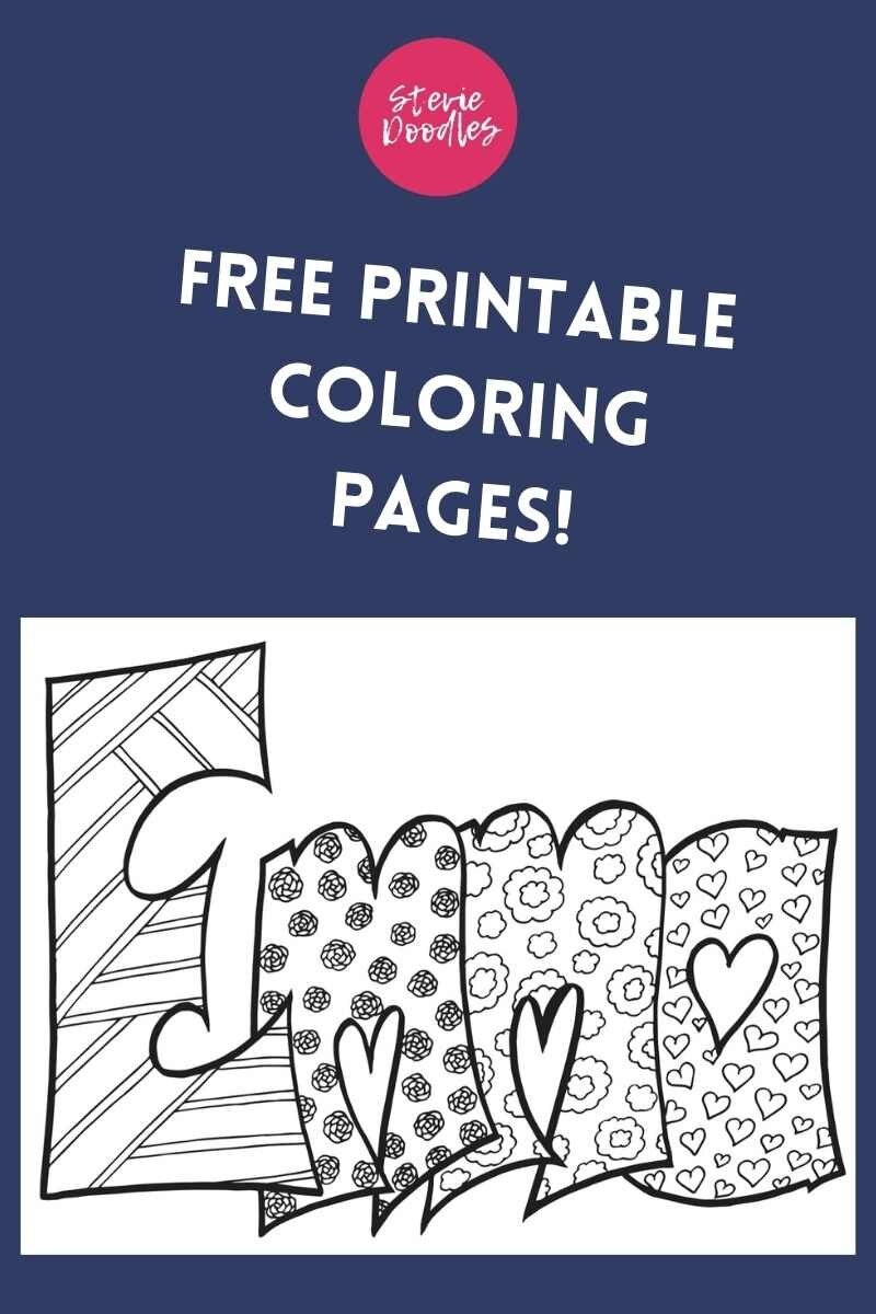 Free Emma Coloring Page Stevie Doodles