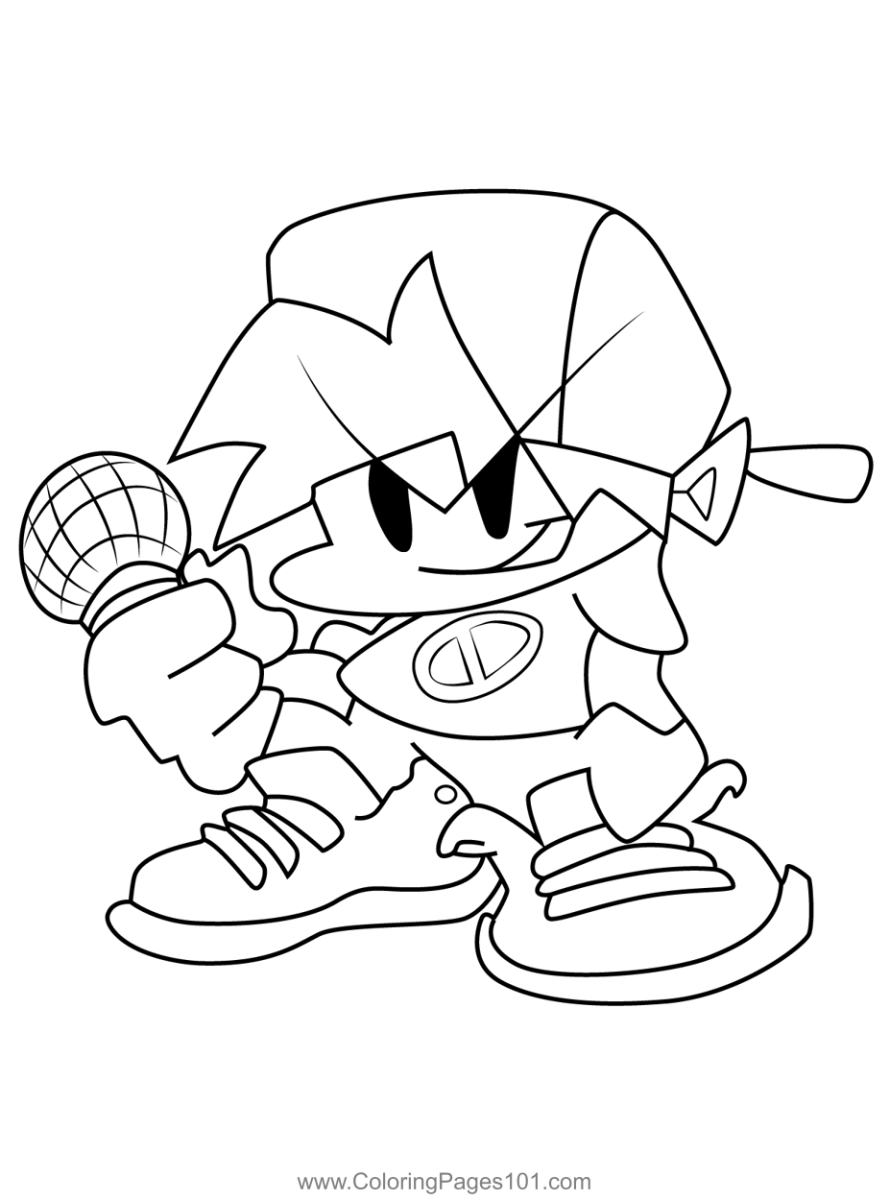 Free FNF Coloring Pages Friday Night Funkin Artsy Pretty Colors