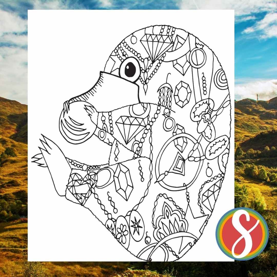 Niffler Coloring Page Printable