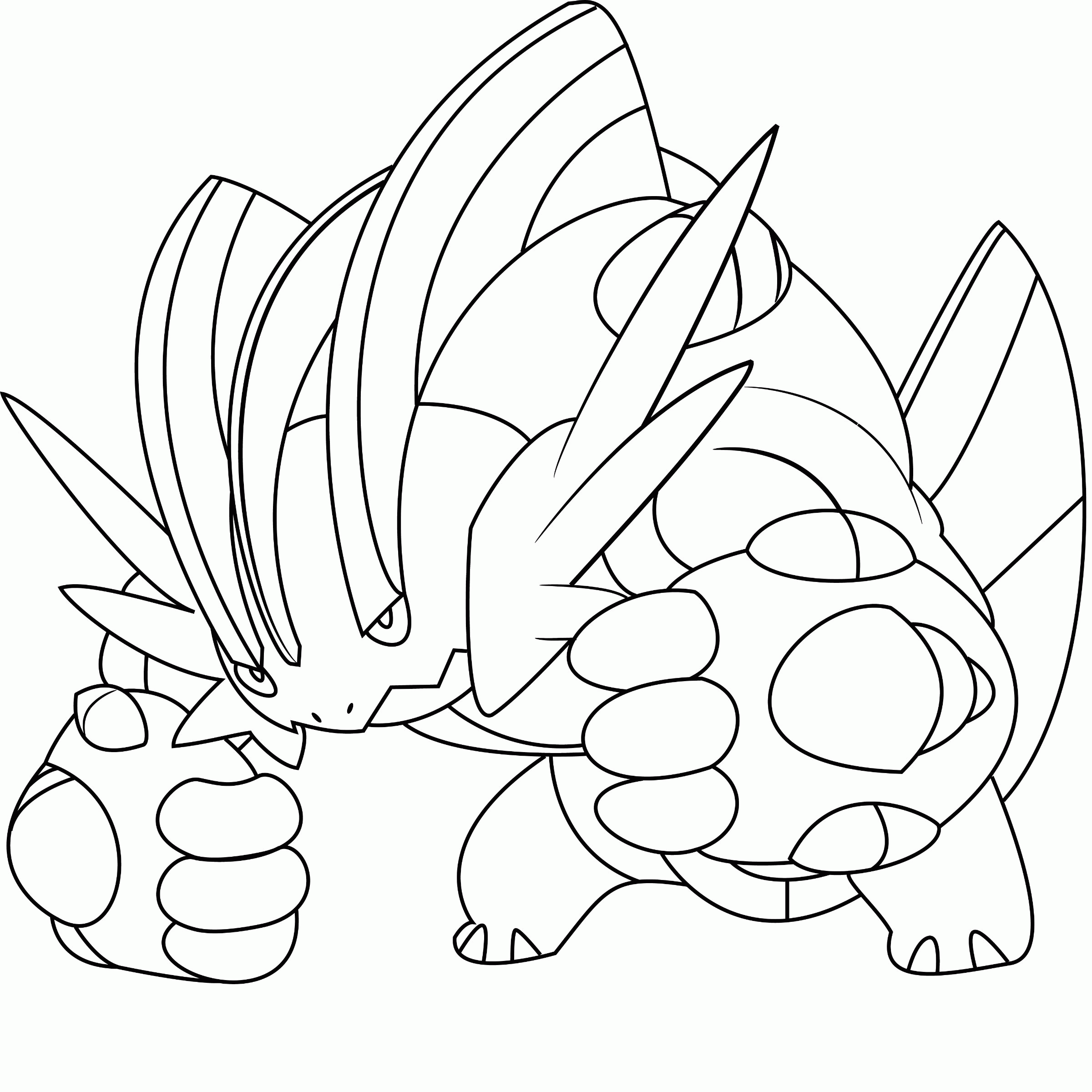 Mega Sceptile Pokemon Coloring Page Printable