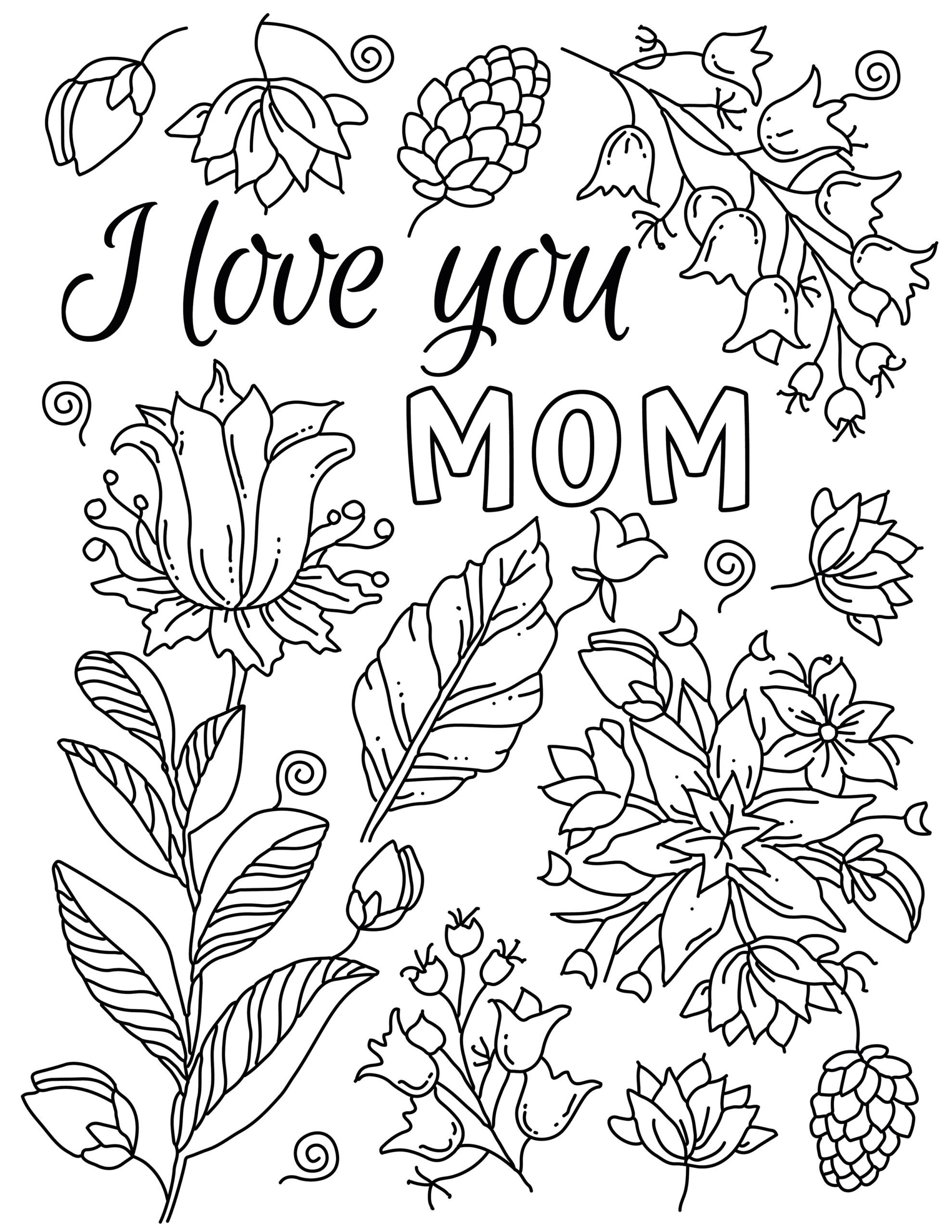 Welcome Home Mom Coloring Page Printable