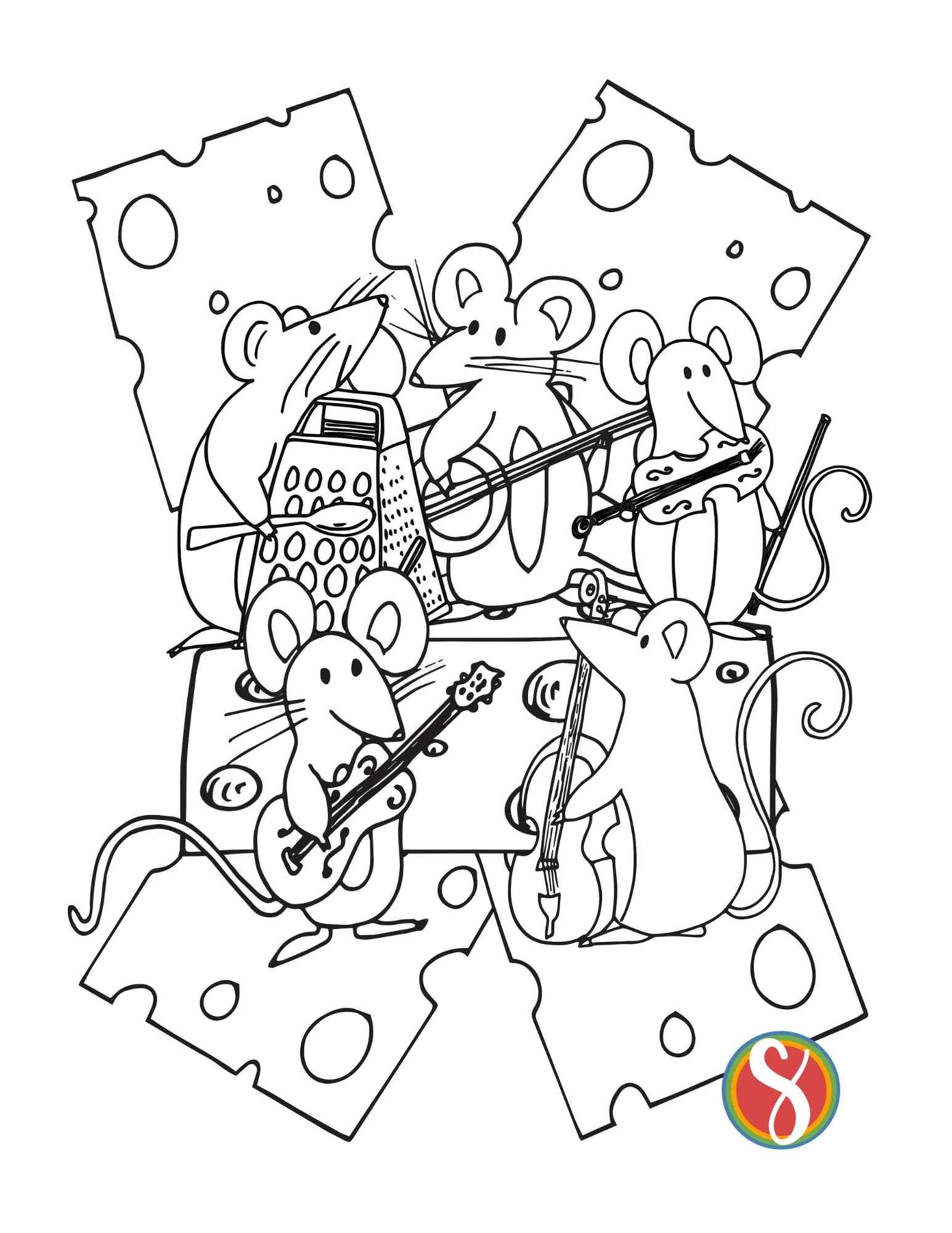 Music Coloring Pages Printable