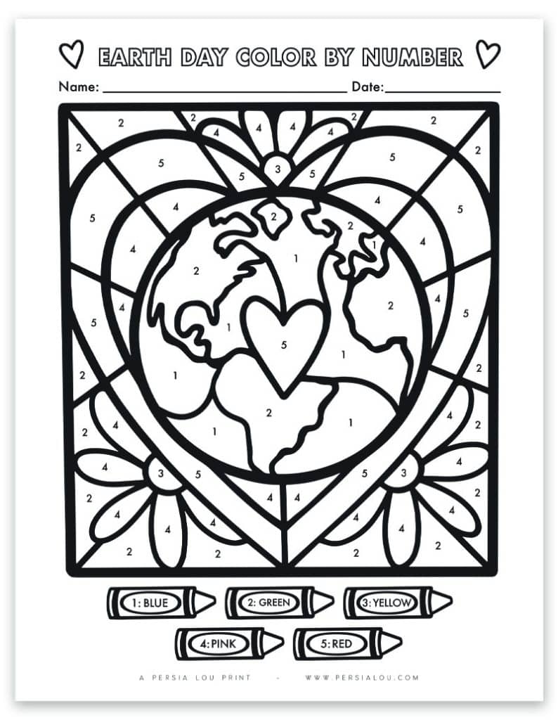 Color By Number Coloring Pages Printable