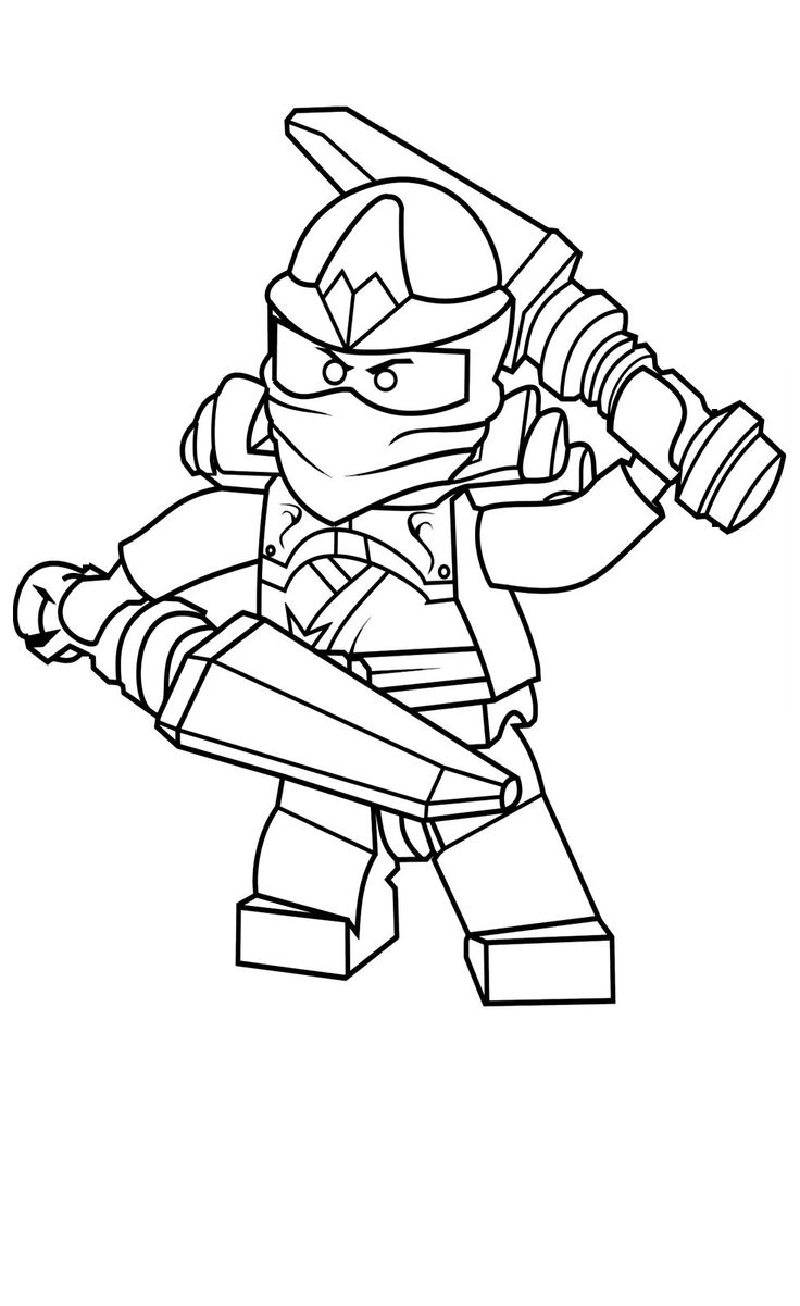 Lego Ninjago Coloring Page For Superhero