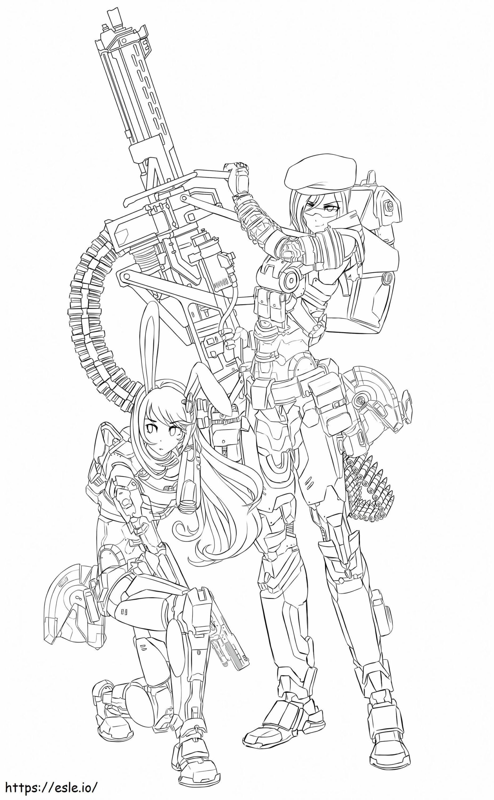Free Printable RWBY Coloring Page
