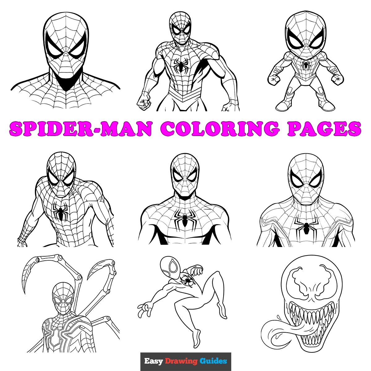 Free Printable Spider Man Coloring Pages For Kids 15 Printable Sheets