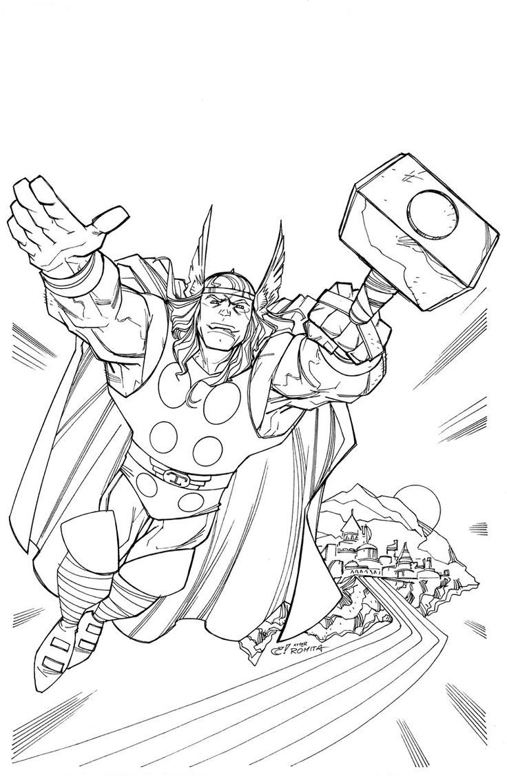 Free Printable Thor Coloring Pages For Kids TSgos