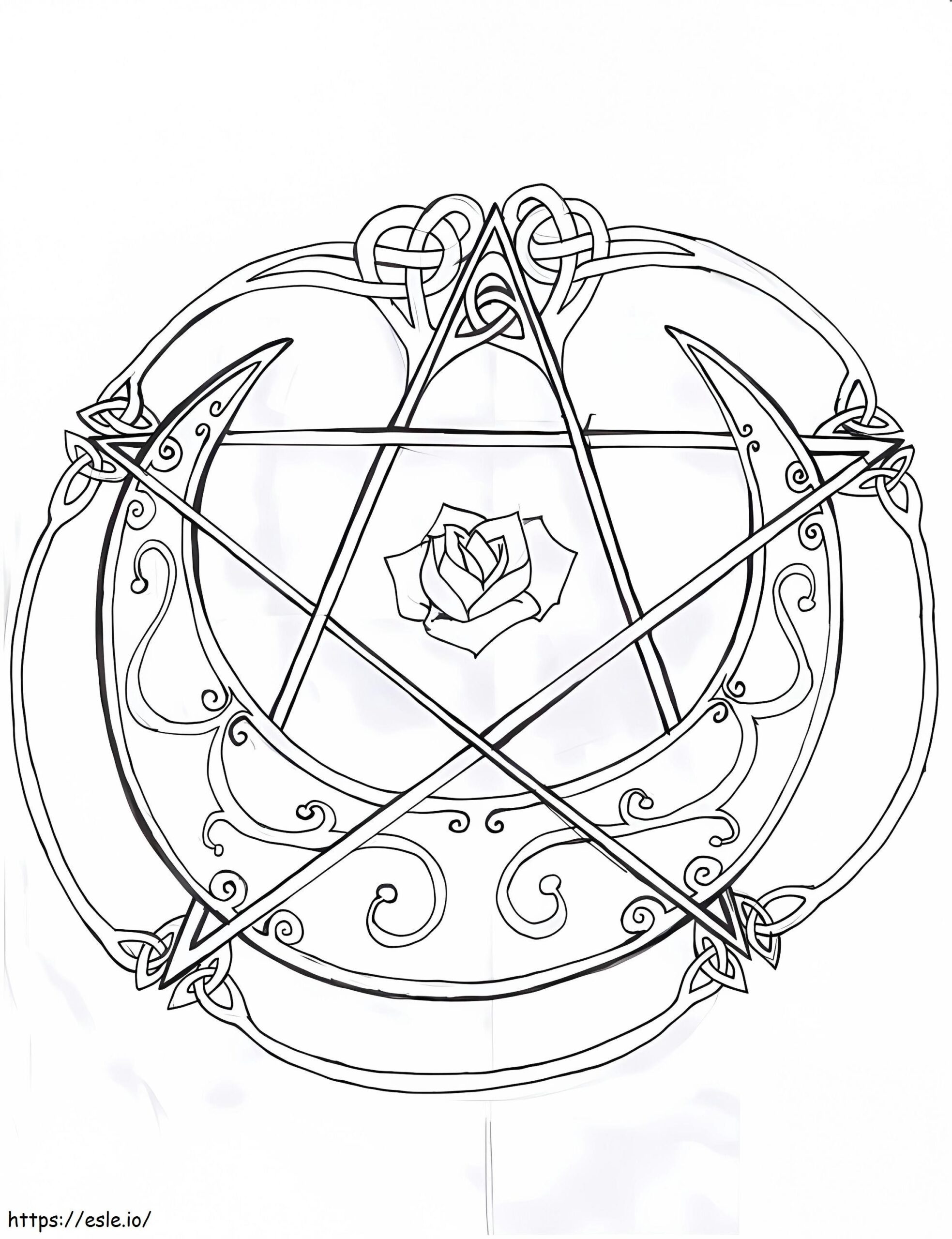 Free Printable Wiccan Coloring Page