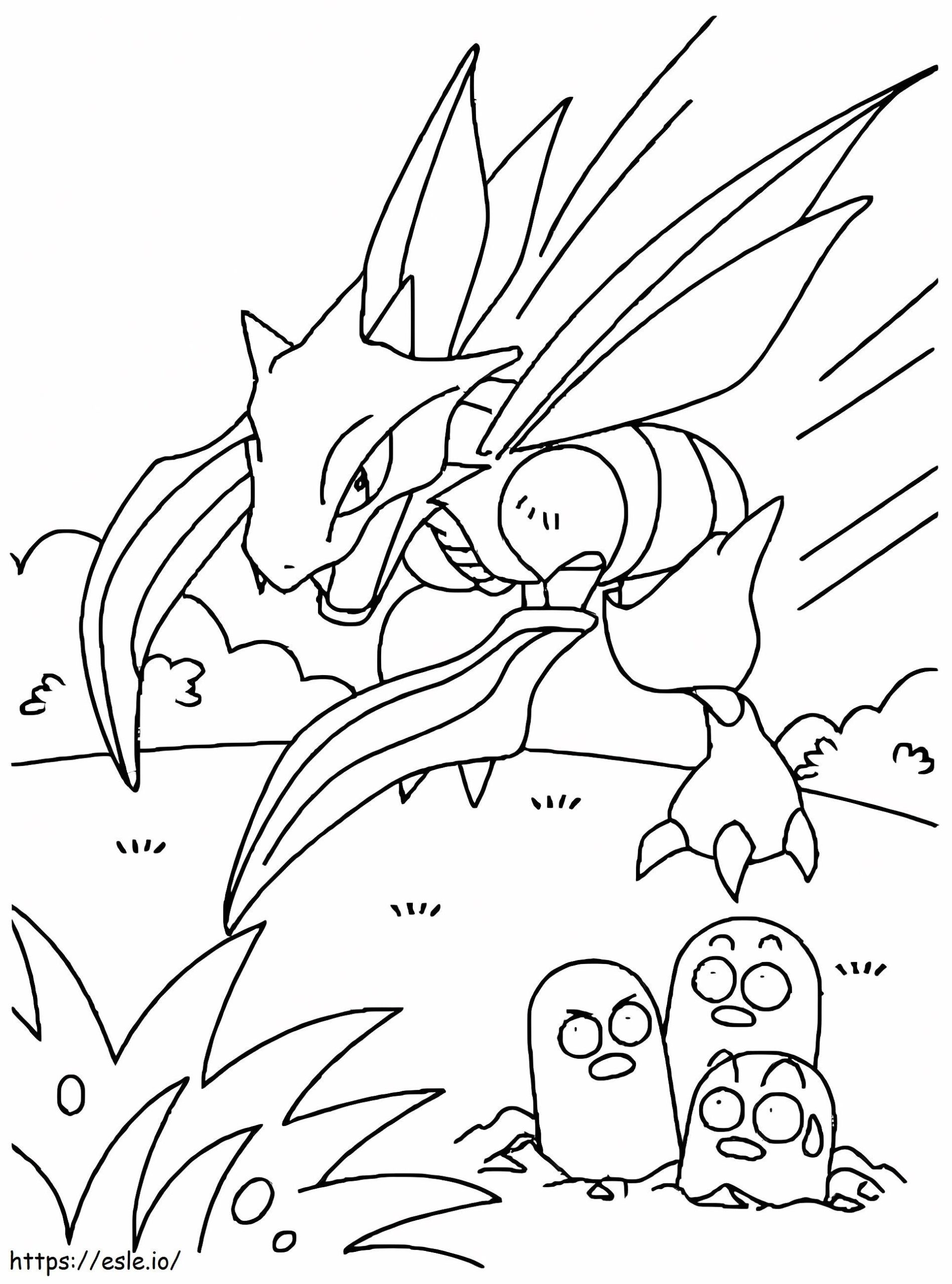 Scyther Coloring Pages Printable