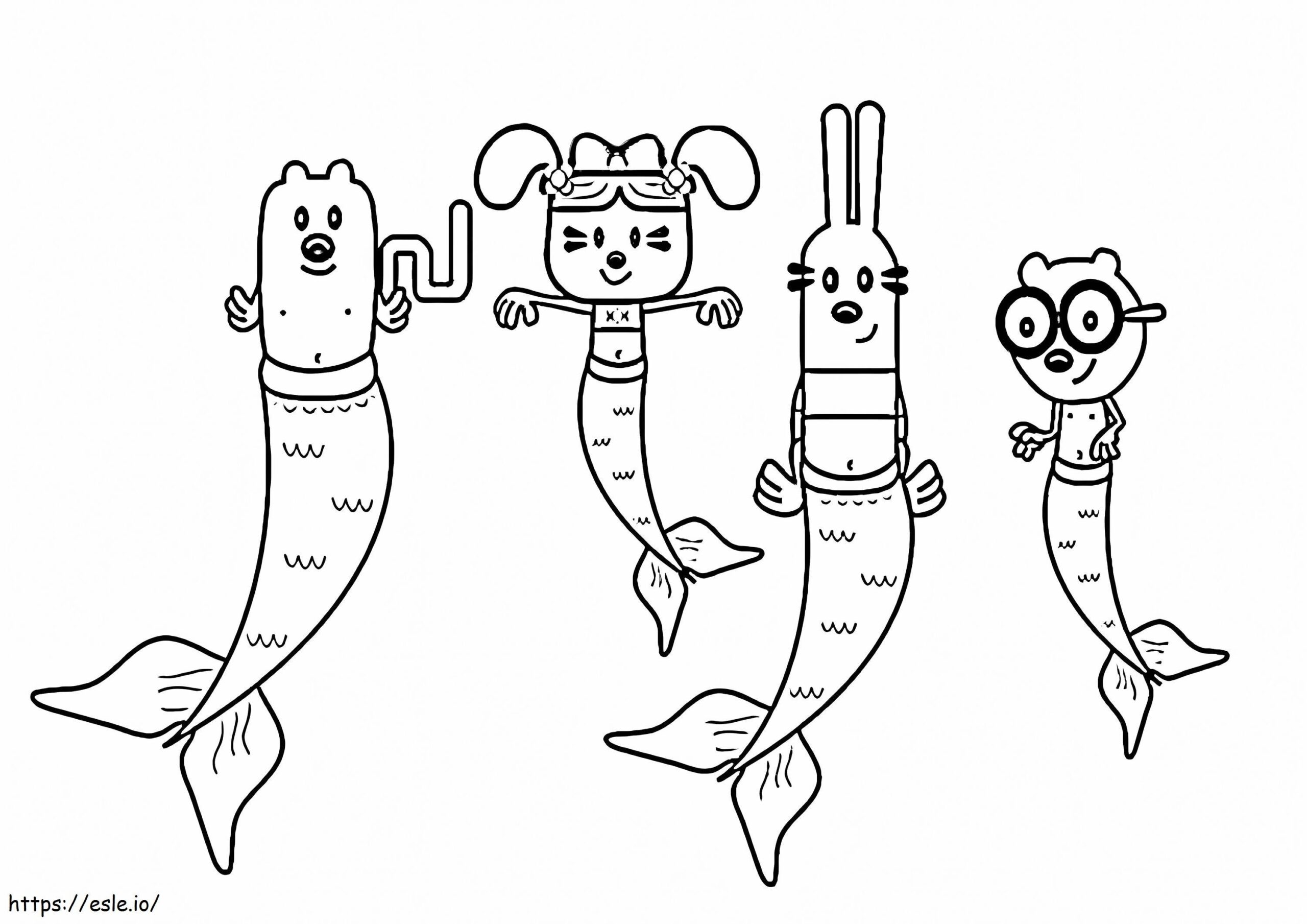 Free Wow Wow Wubbzy Coloring Page